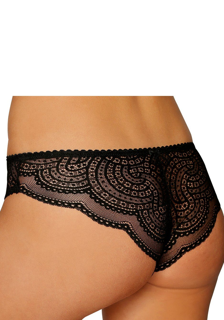 Lascana Brazilian slip met fijne kant (set, 2 stuks)