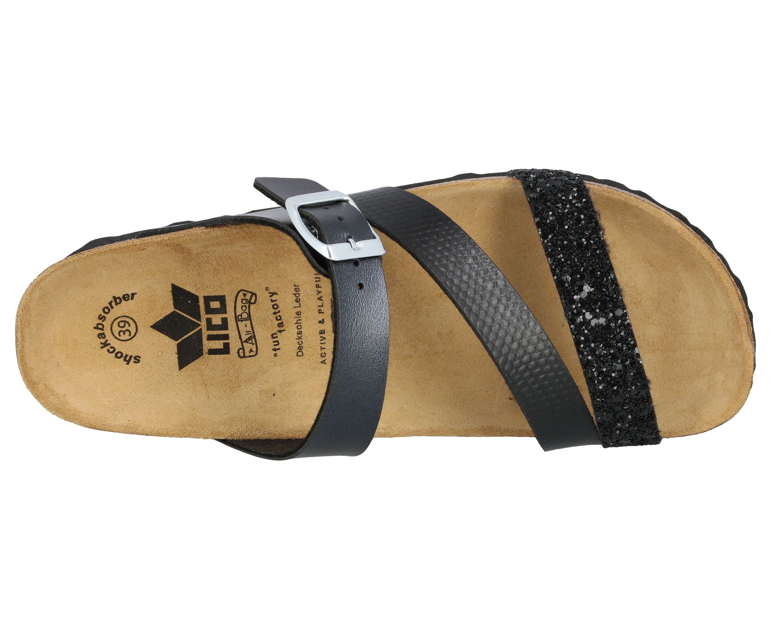 Lico Slippers Natural Glitter