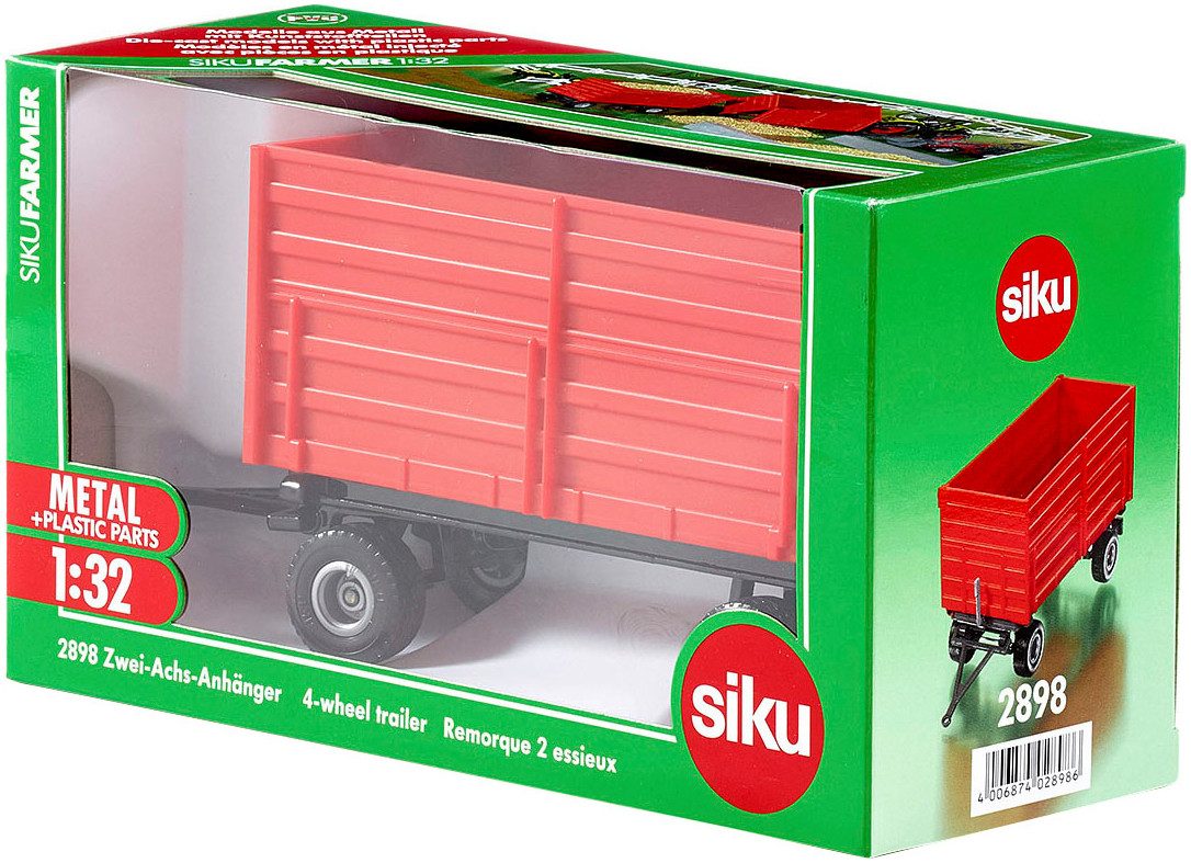 Siku Politie speelgoed Siku boer, twee-assige aanhanger (2898)