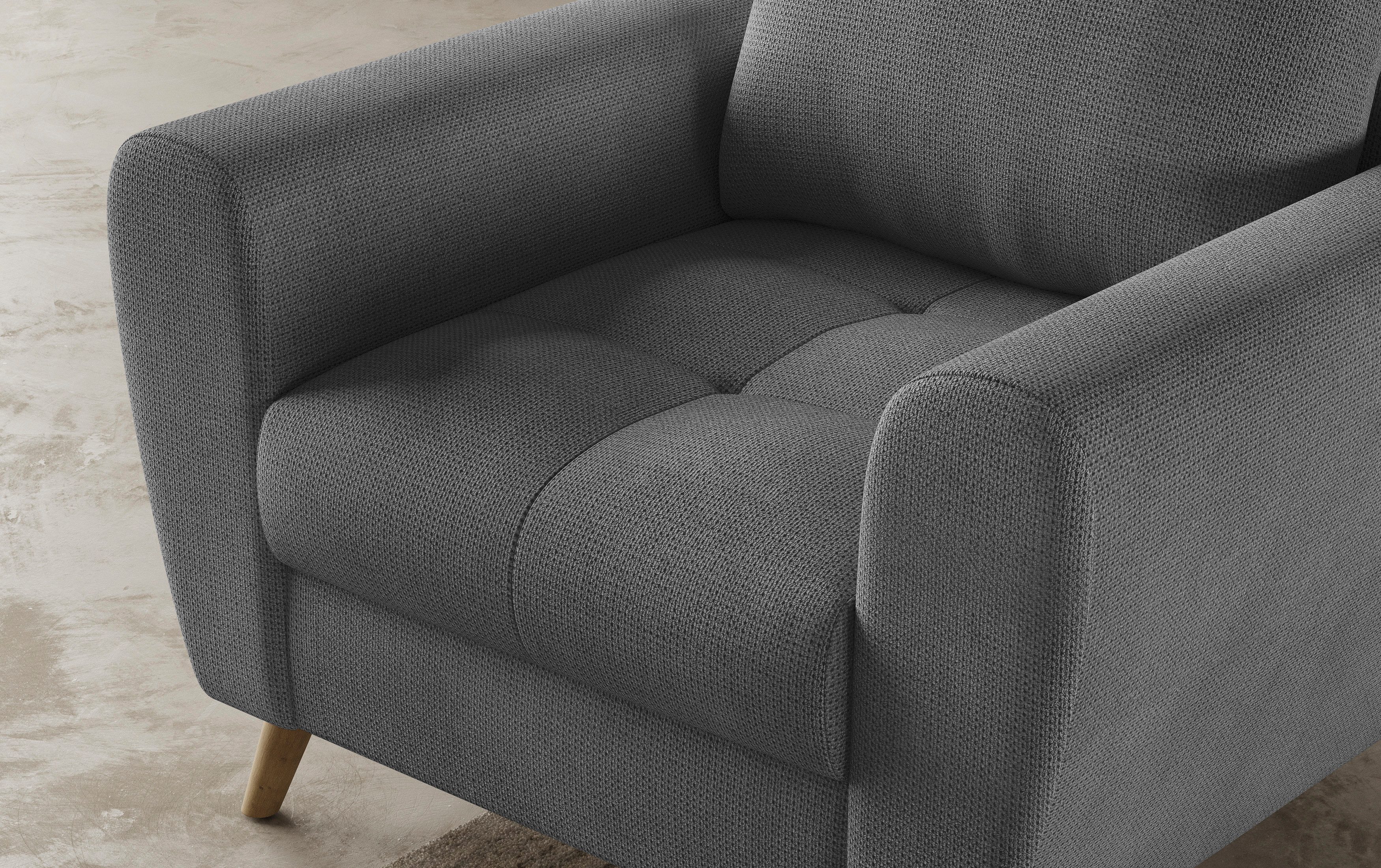 Mr. Couch Fauteuil Blackburn II Passend bij de set, met koudschuimvering tot 140 kg belastbaar