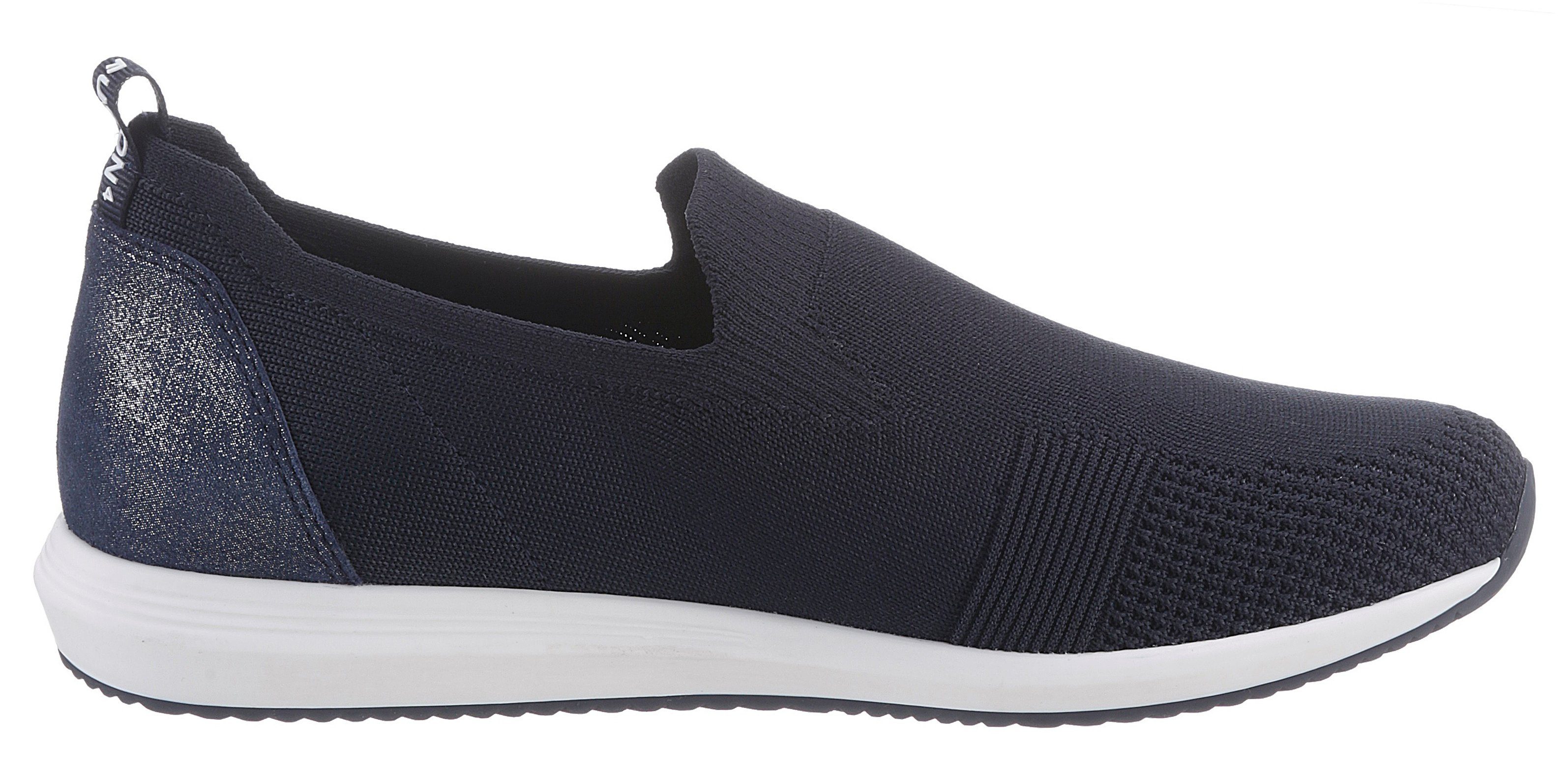 Ara Slip-on sneakers Lissabon Slipper, lage schoen, vrijetijdsschoen met comfortabele schacht, G-breedte