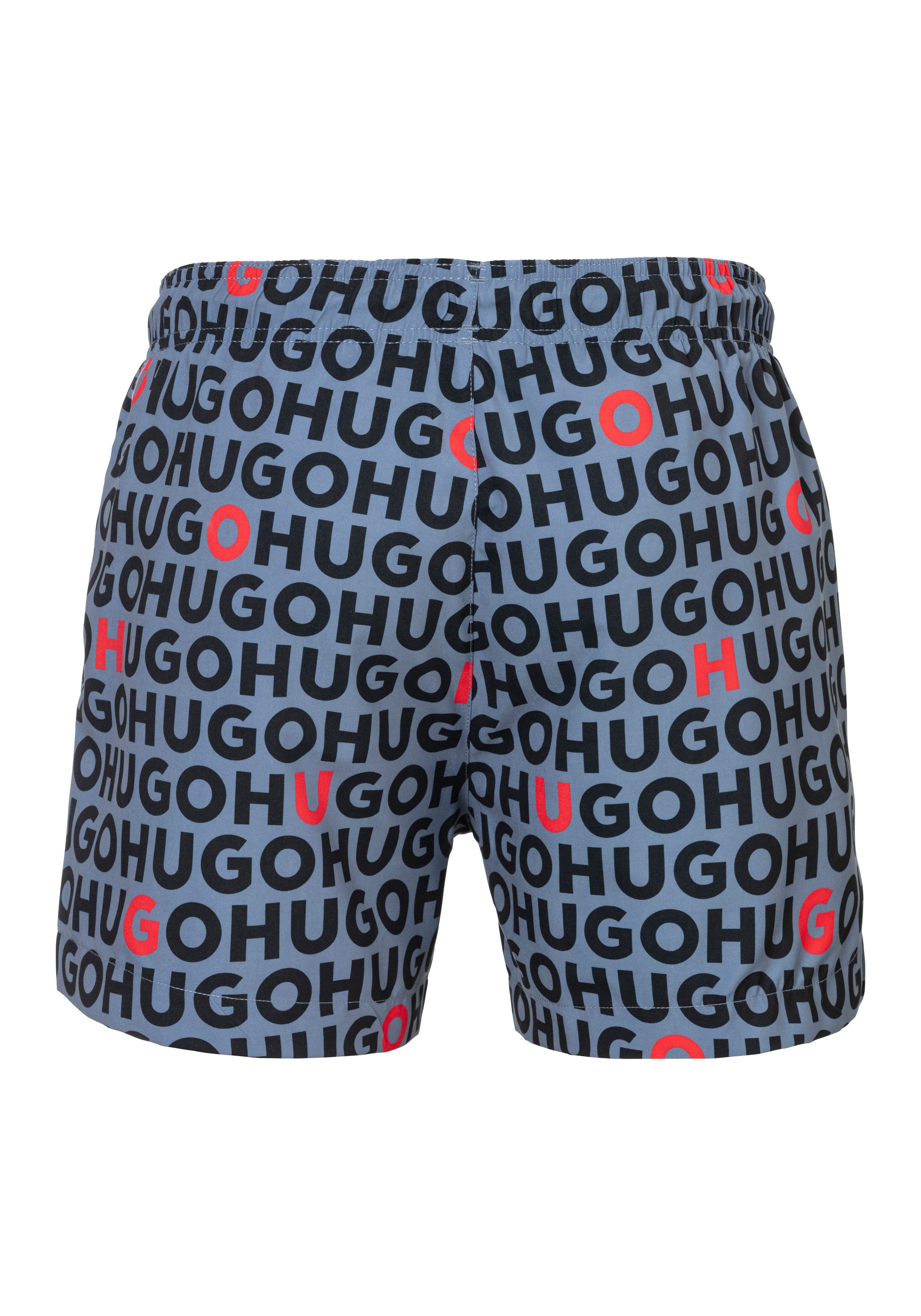 HUGO underwear Zwemshort Tortuga met print