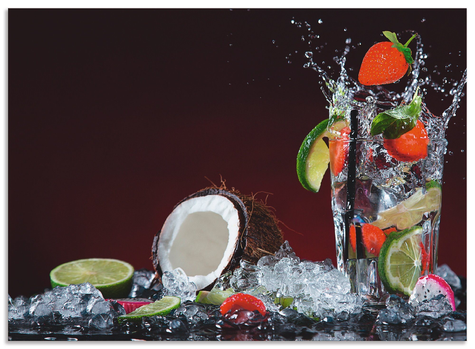 Artland Keukenwand Verse fruitcocktail zelfklevend in vele maten - spatscherm keuken achter kookplaat en spoelbak als wandbescherming tegen vet, water en vuil - achterwand, wandbek