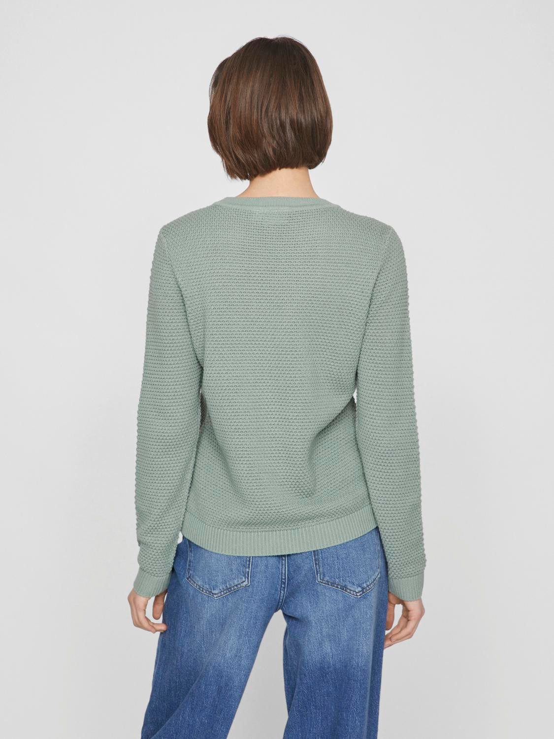 Vila Trui met ronde hals VIDALO O-NECK L S KNIT TOP- NOOS