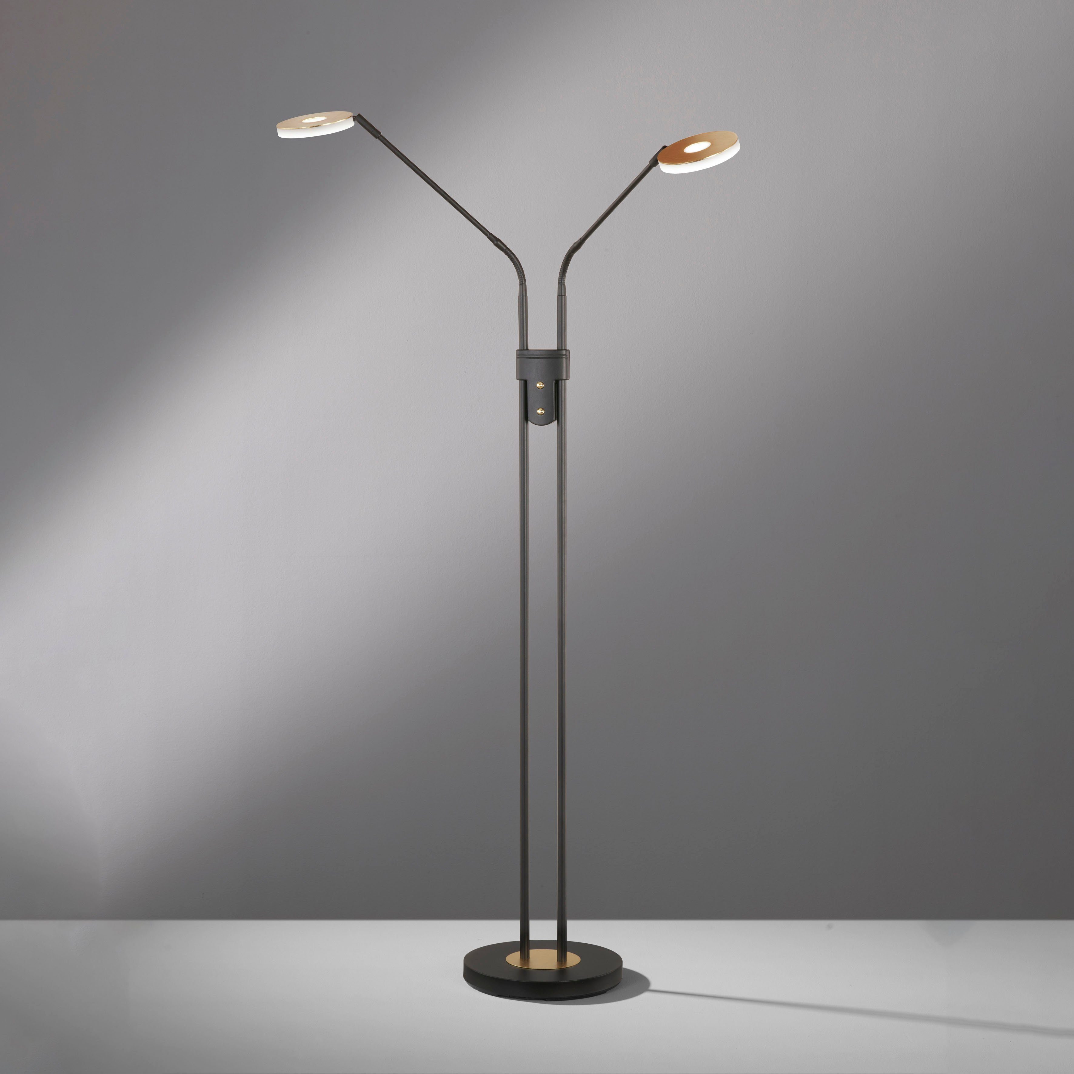 Honsel Leuchten Staande lamp Dent duurzame led, dimbaar (1 stuk)