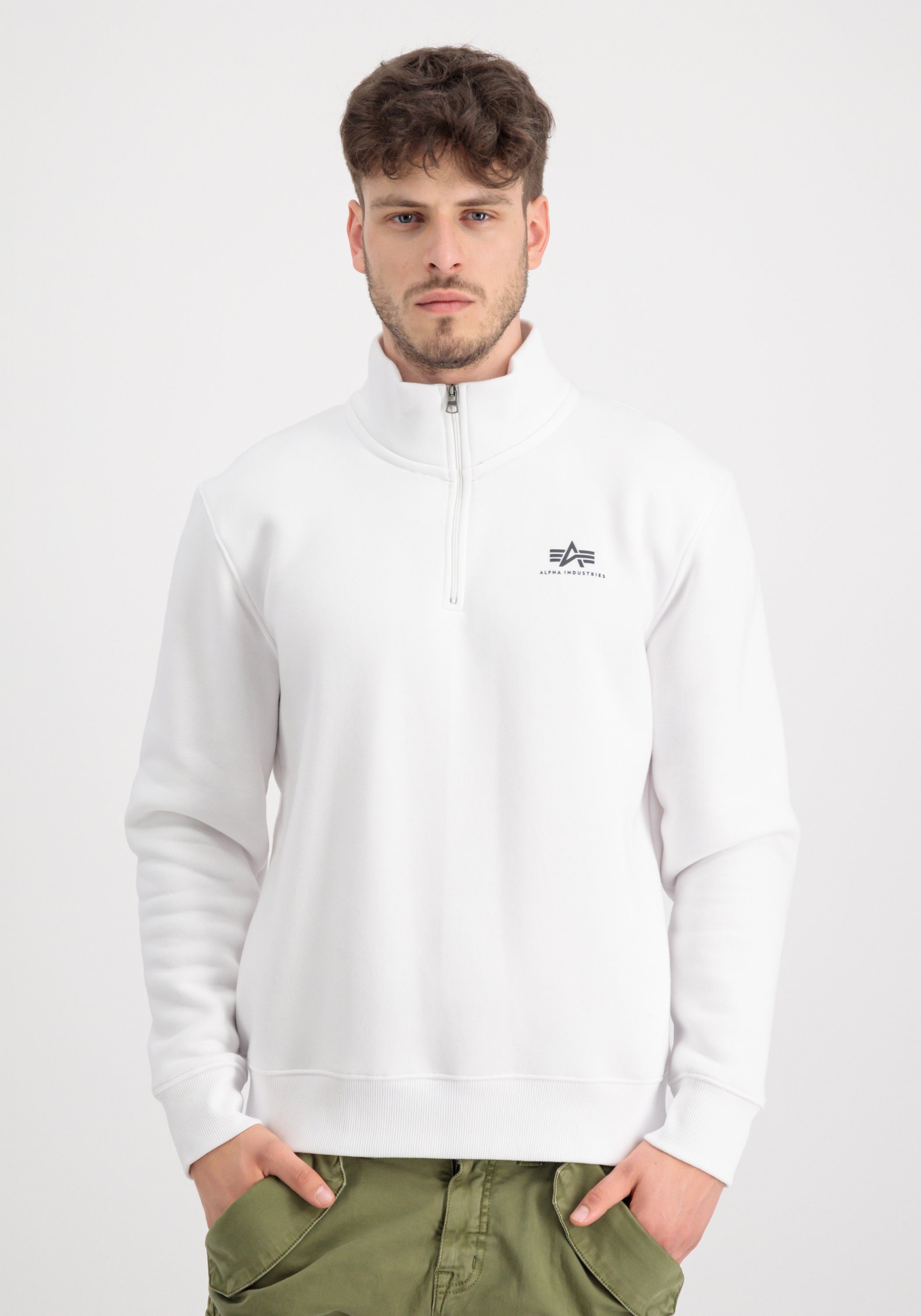 Alpha Industries Sweater Alpha Industries Men - Sweatshirts Half Zip Sweater SL
