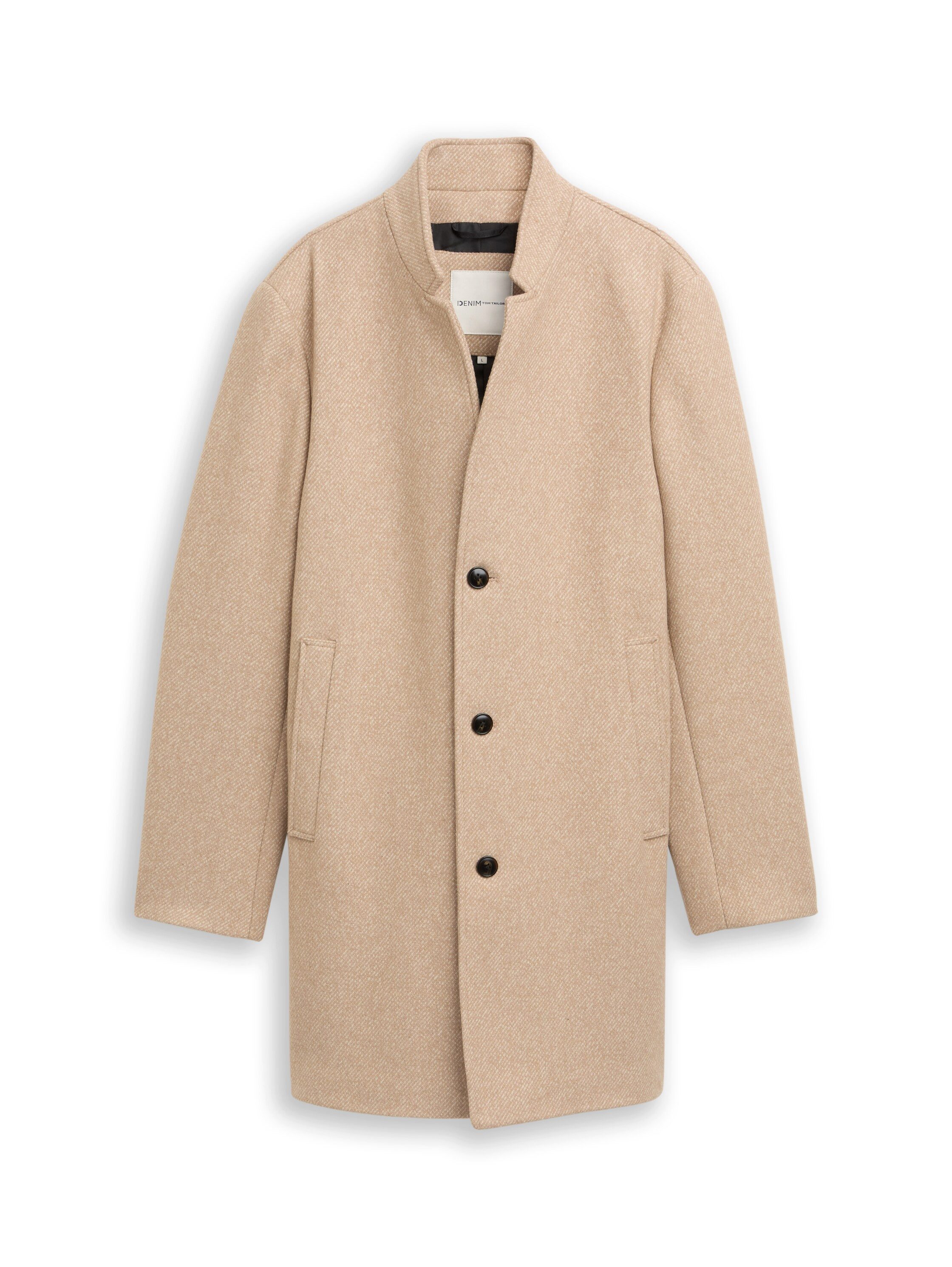 Tom Tailor Denim Wollen jack met opstaande kraag
