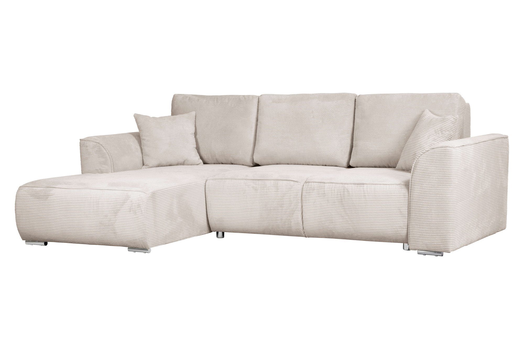 INOSIGN Hoekbank BEATRICE optionele slaapbank met bedlade, B/D/H: 265/170/86 cm