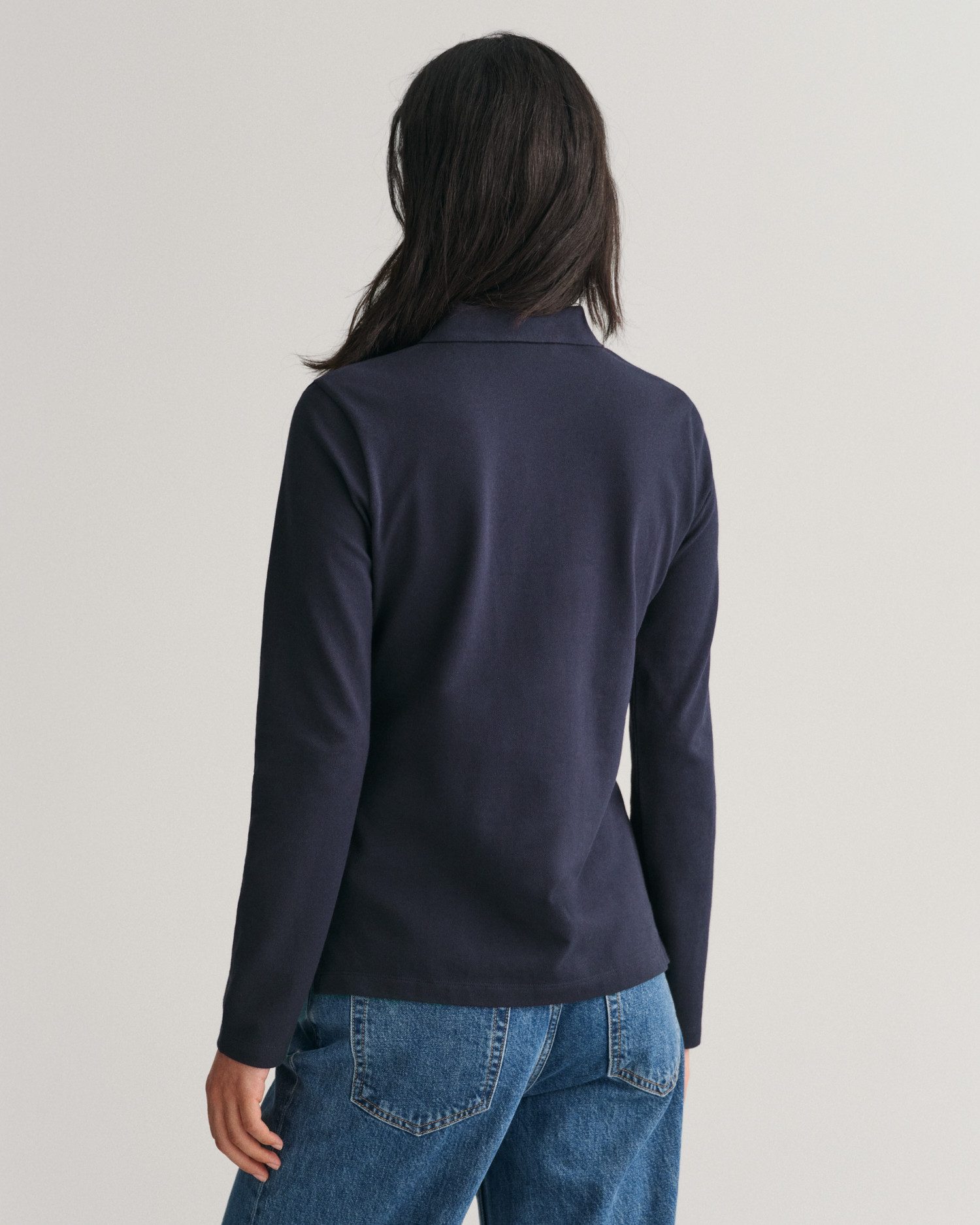 Gant Poloshirt met lange mouwen SLIM SHIELD LS PIQUE POLO