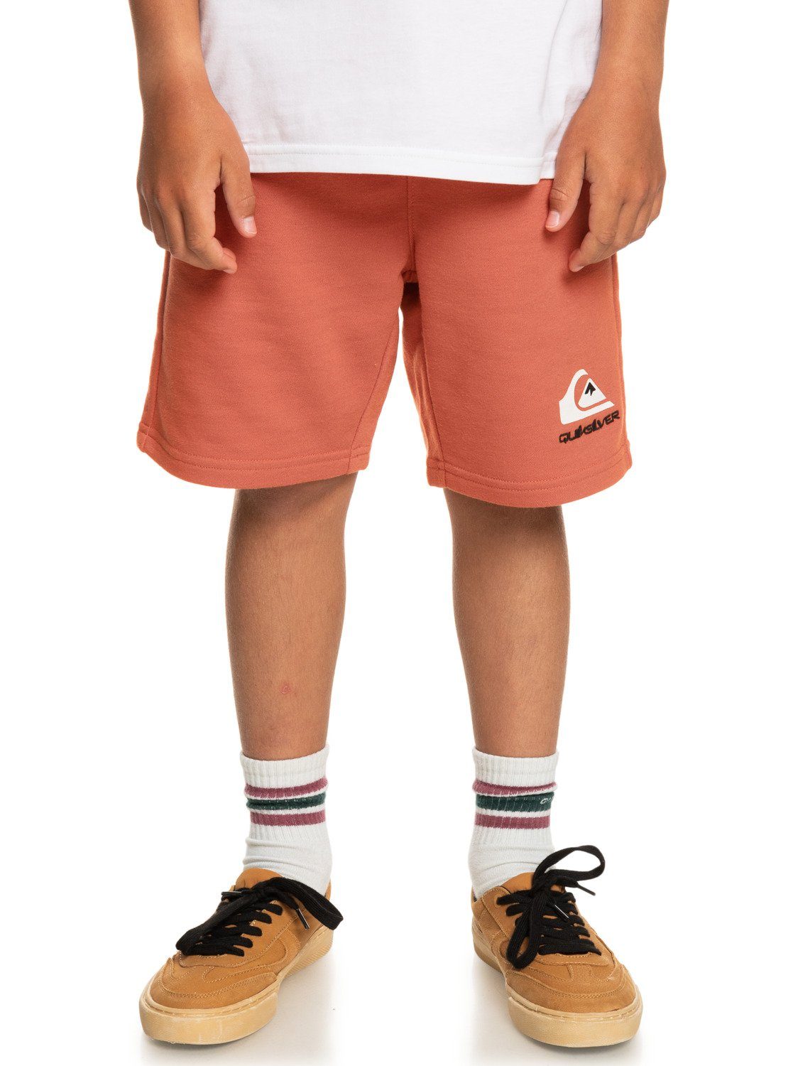 Quiksilver Sweatshort Easy Day jongens bermuda broeken maat 12J bruin