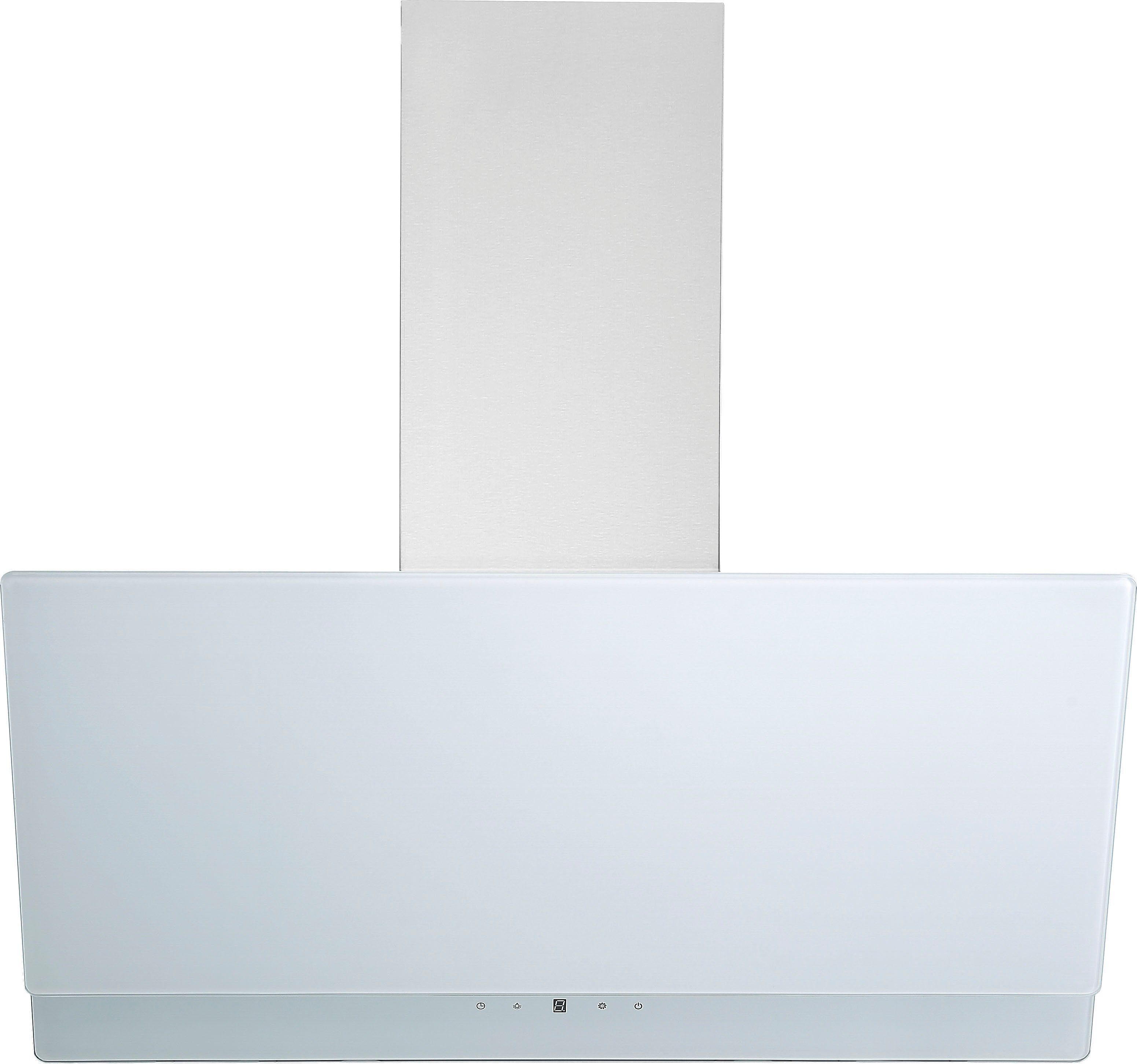 RESPEKTA Schuine wandkap CH 77090 90 cm, 3 vermogensniveaus, led-verlichting, geschikt voor afzuiging en recirculatie