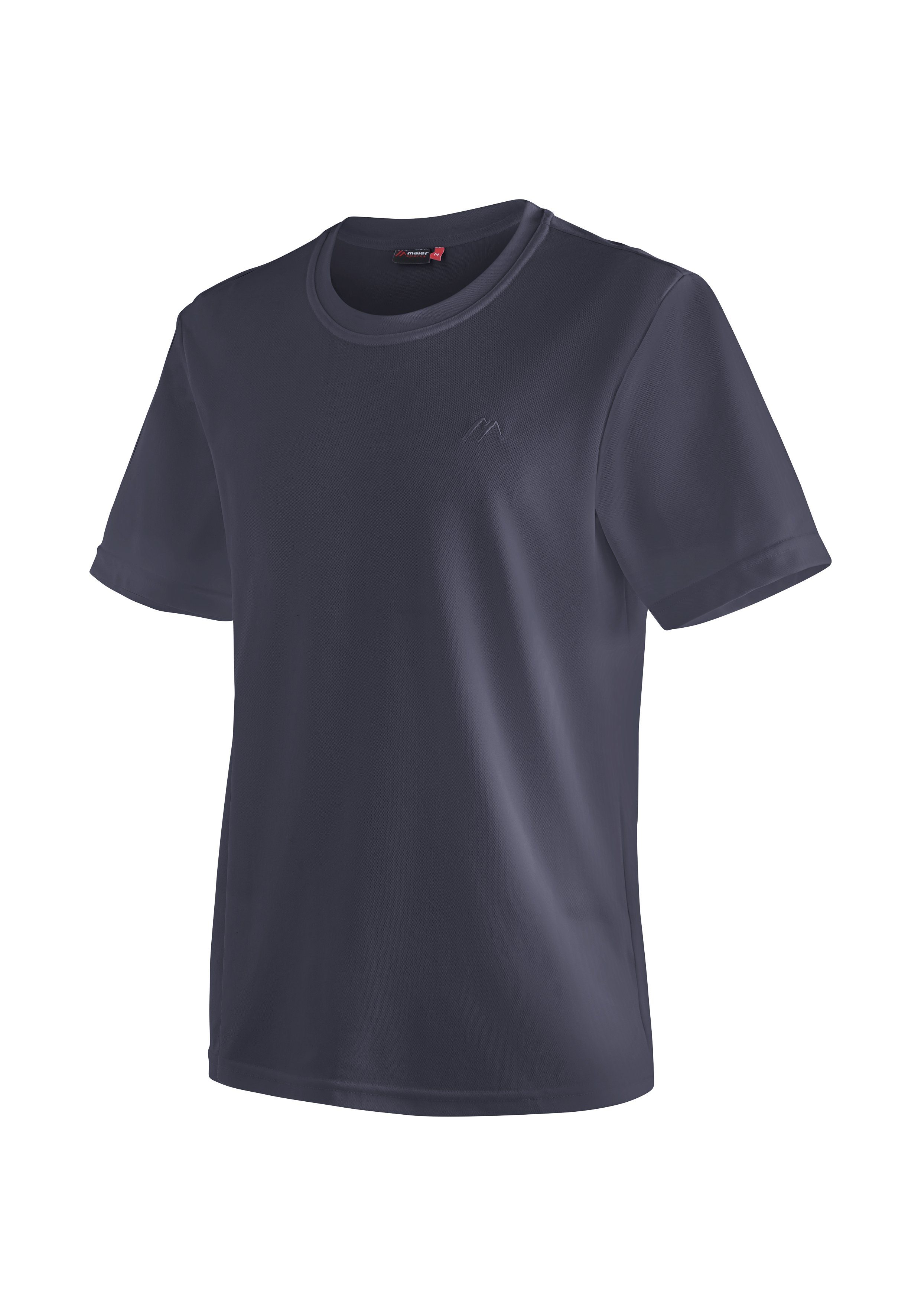 Maier Sports Functioneel shirt Walter Heren T-shirt, ronde hals pique outdoor shirt, snel drogend