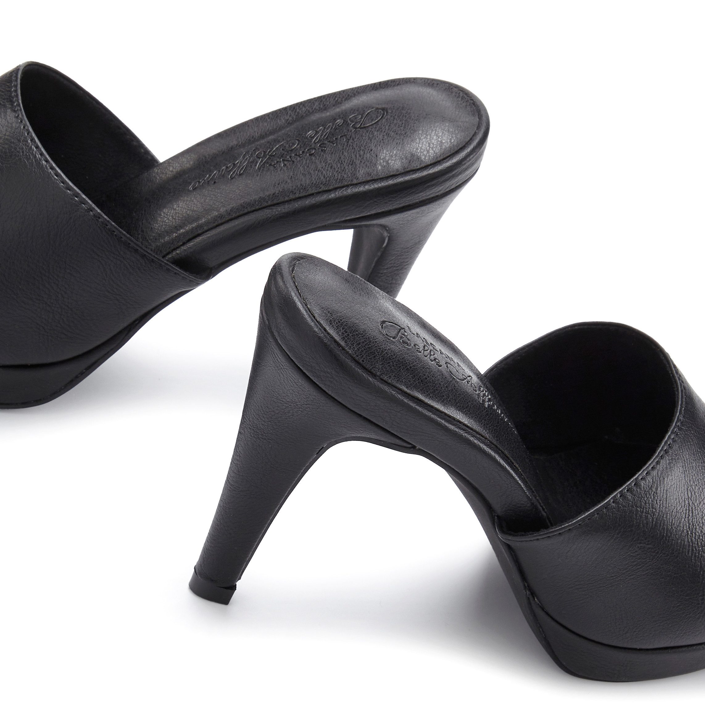 Lascana Belle Affaire Slippers met hoge hak Mule, sandaal, open schoen met lichte plateau