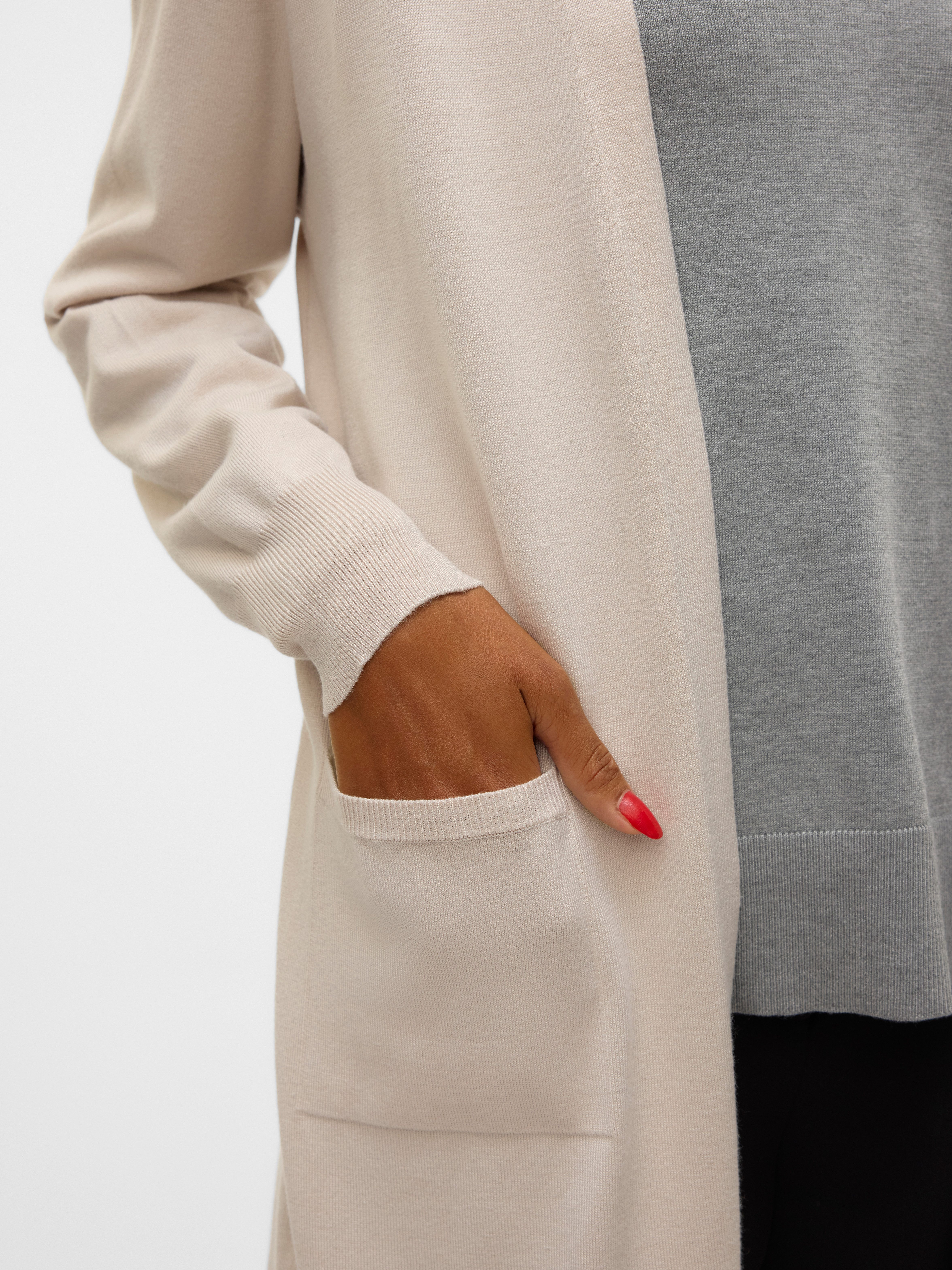 Vero Moda Lang vest VMSILJE LS OPEN CARDIGAN GA NOOS