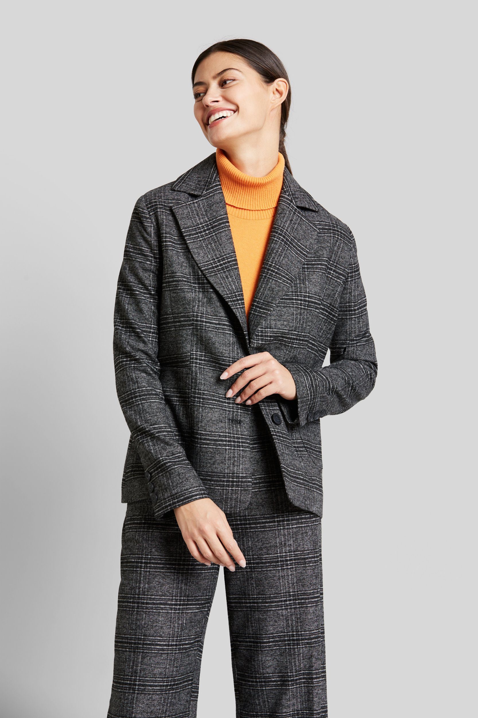 Bugatti Korte blazer met veel bewegingsvrijheid dames korte blazers maat 34 grijs