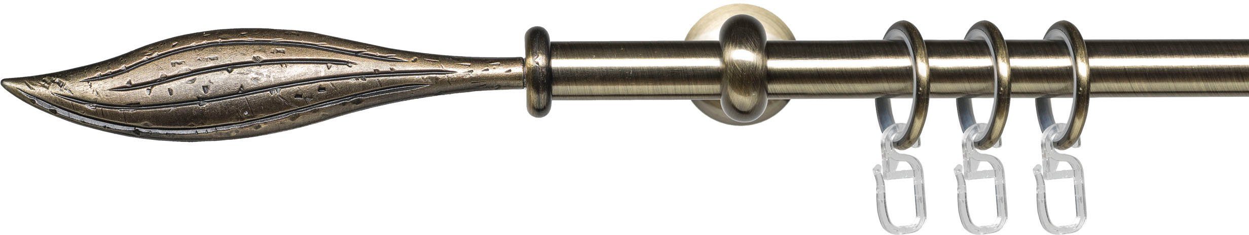 Liedeco Eindstuk voor gordijnroede Eindstuk, eindknop blad "Esperanca" voor 16 mm stangen (2 stuks)