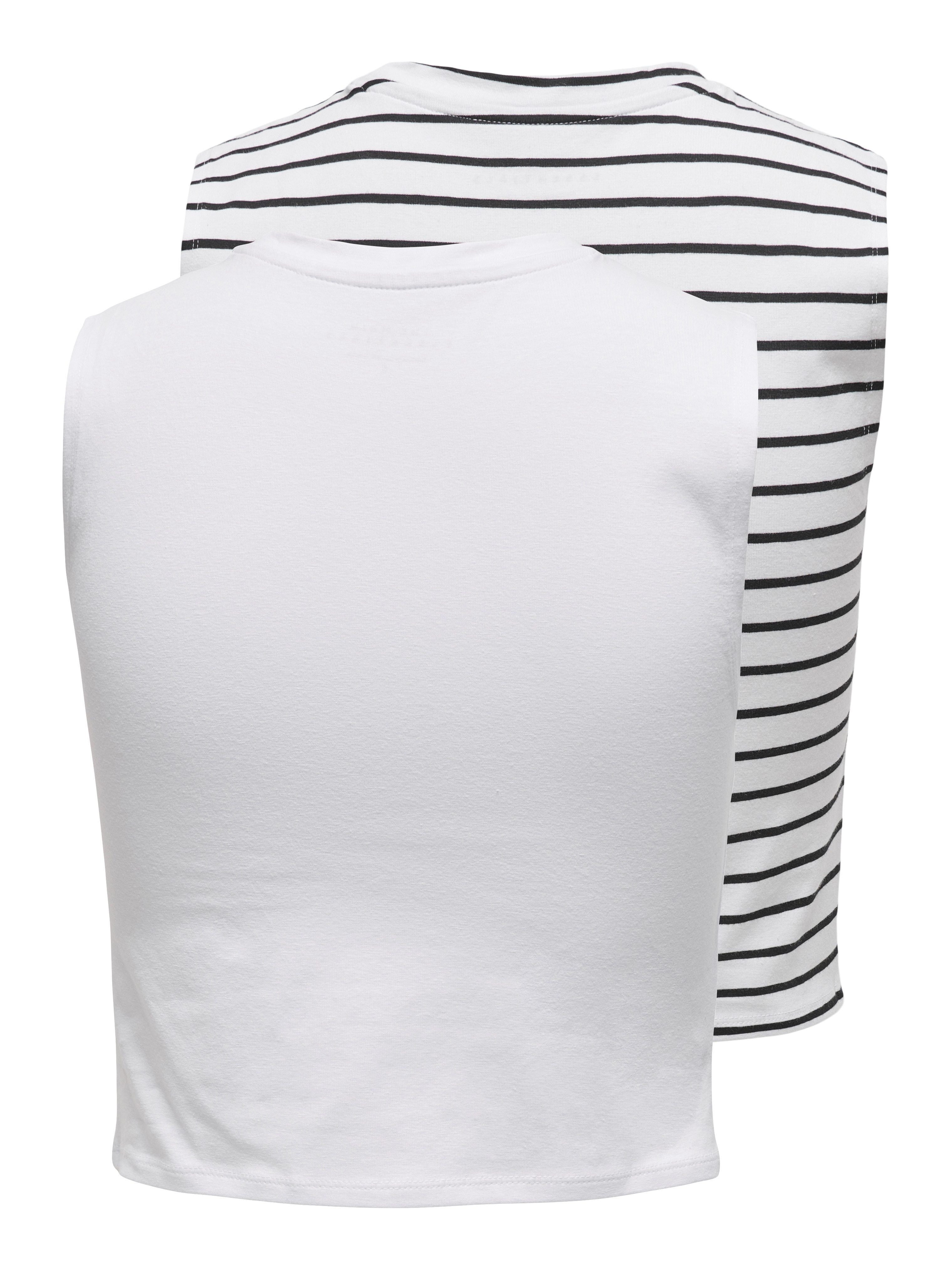 Only Crop-top ONLCHOICE S/L 2-PACK TOP BOX JRS (set, 2-delig)