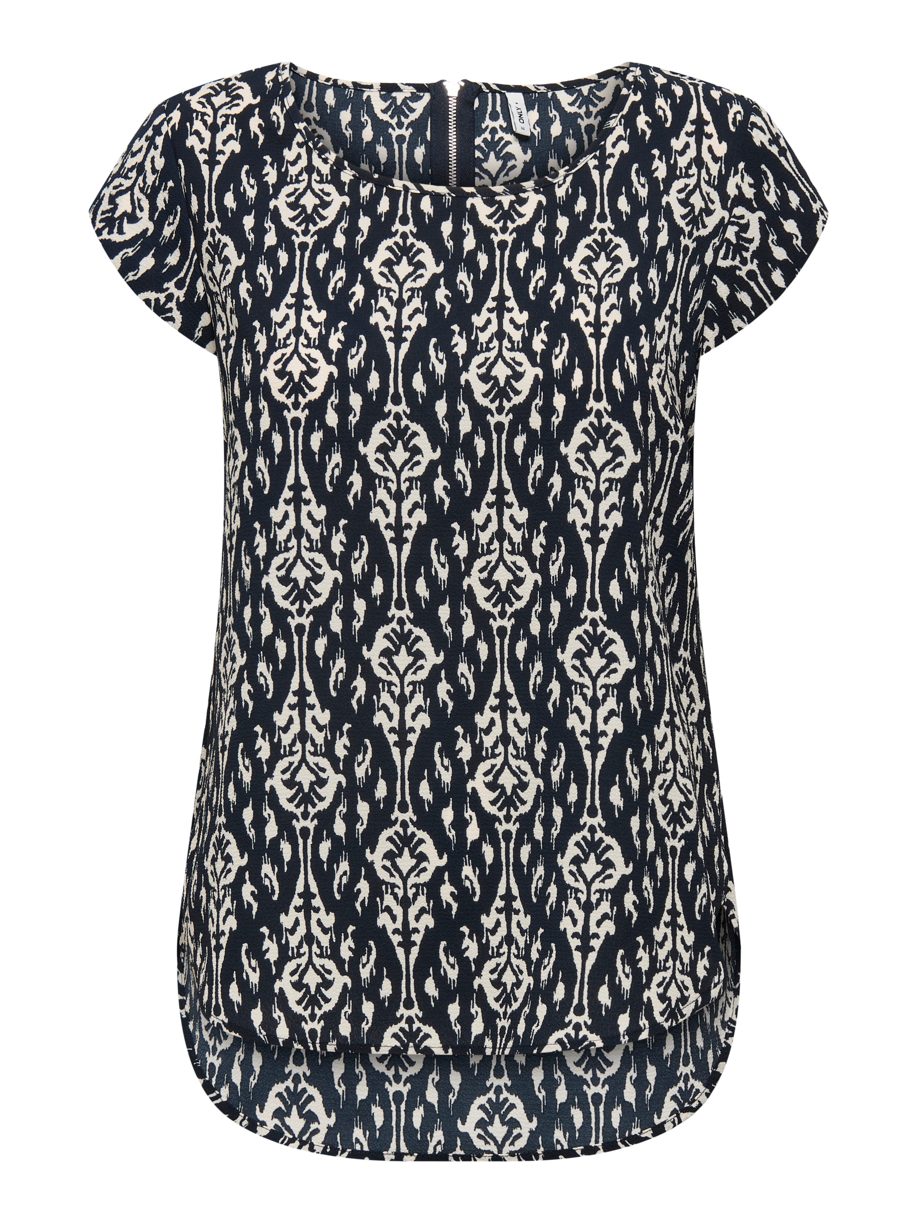 Only Shirtblouse ONLVIC S/S AOP TOP NOOS PTM
