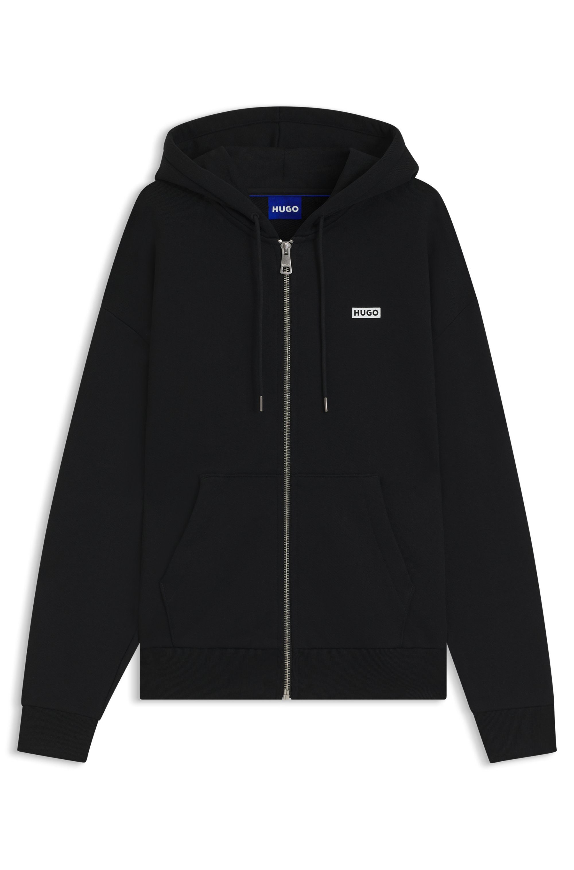 HUGO Blue Capuchonsweatvest Nardimez met een capuchon