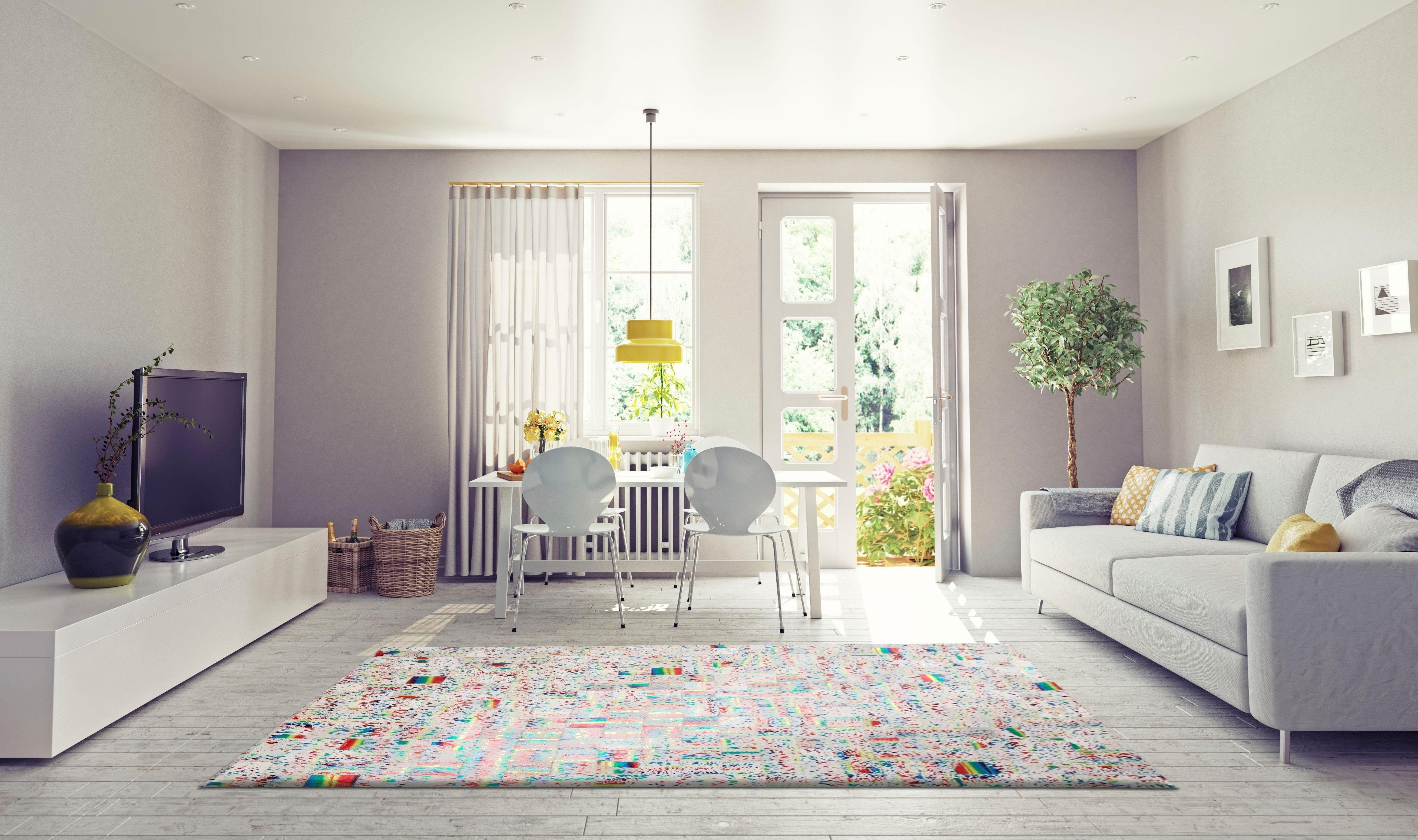 Bruno Banani Leren vloerkleed Carona echt leer, woonkamer