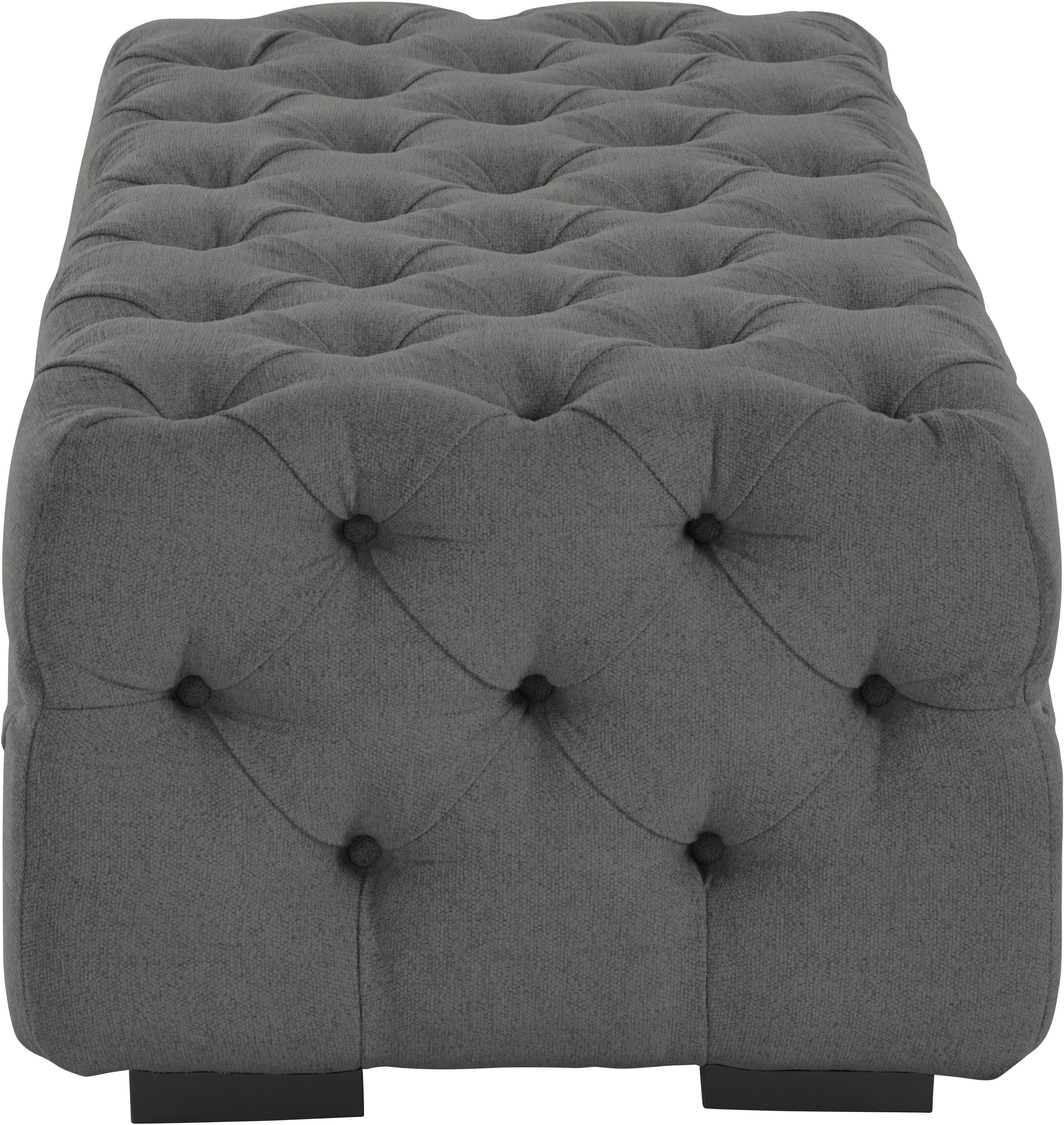 Guido Maria Kretschmer Home&Living Hocker Kalina met klassieke chesterfield-capitonnage