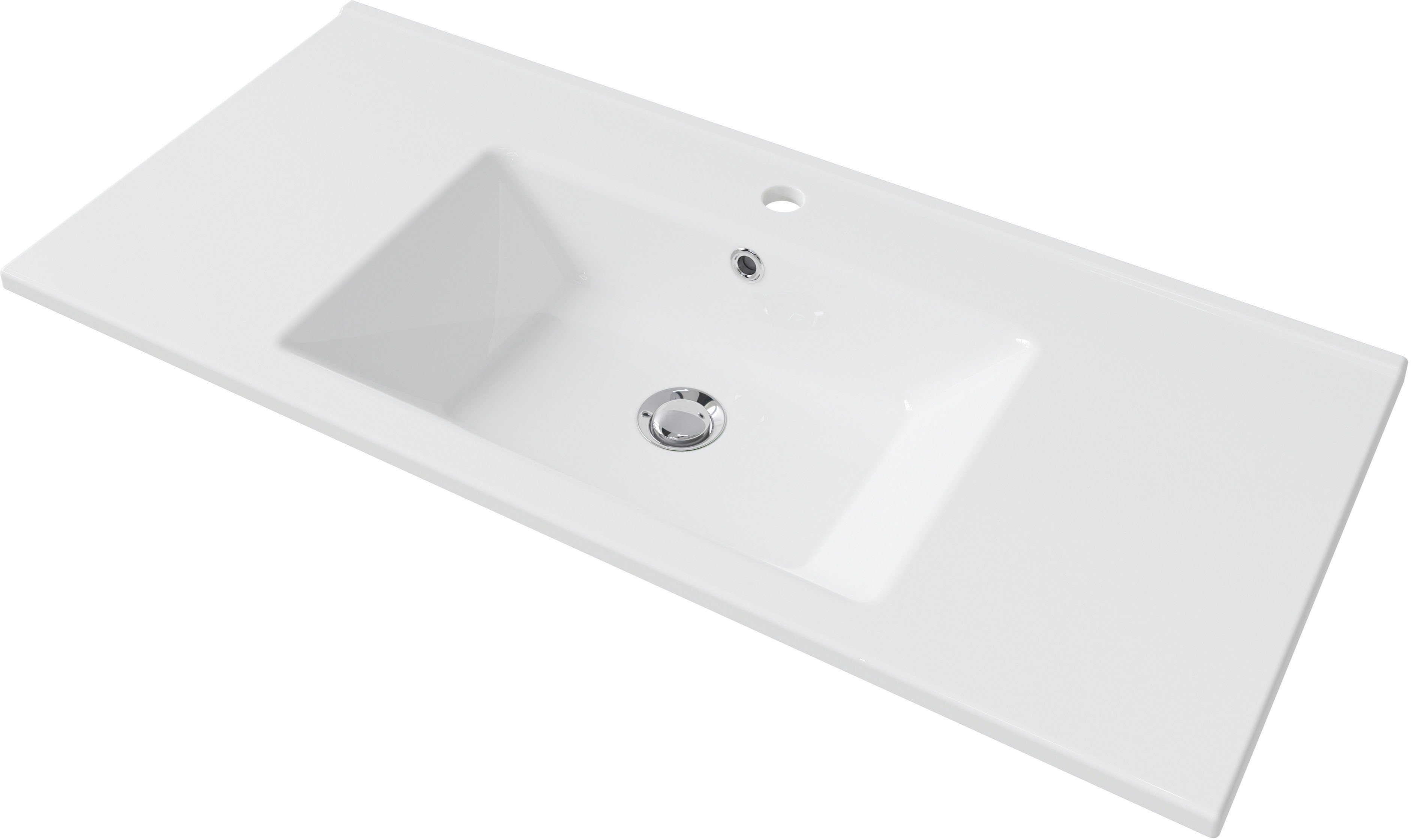 Saphir Badkamerserie Quickset 945 keramieken wastafelonderkast met onderkast, 100 cm breed (1 stuk)