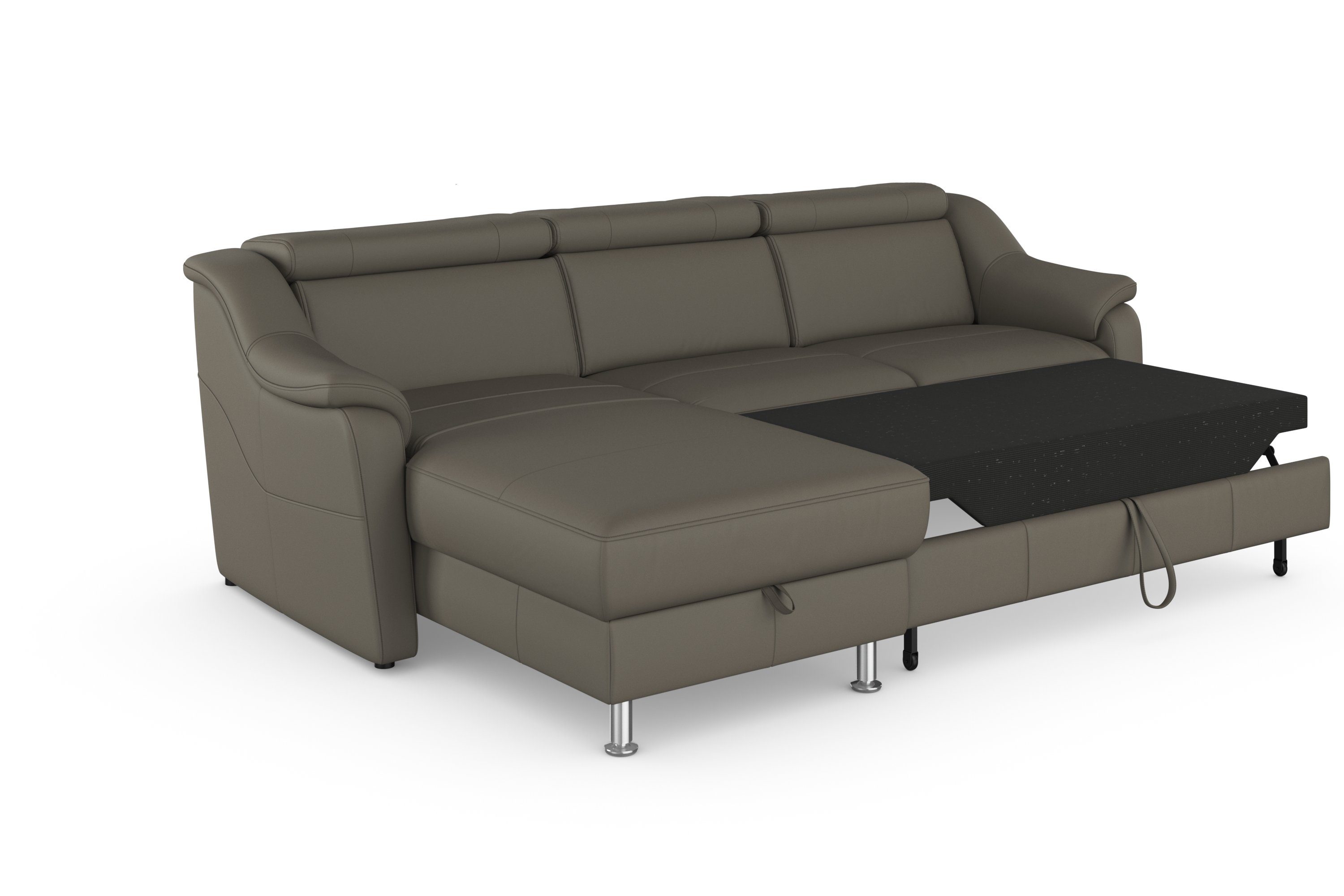 sit&more Hoekbank Freetown L-vorm met verstelbare hoofdsteun en comfortabele binnenvering