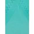 lascana triangel-bikinitop scallop met gelaserde gegolfde rand blauw