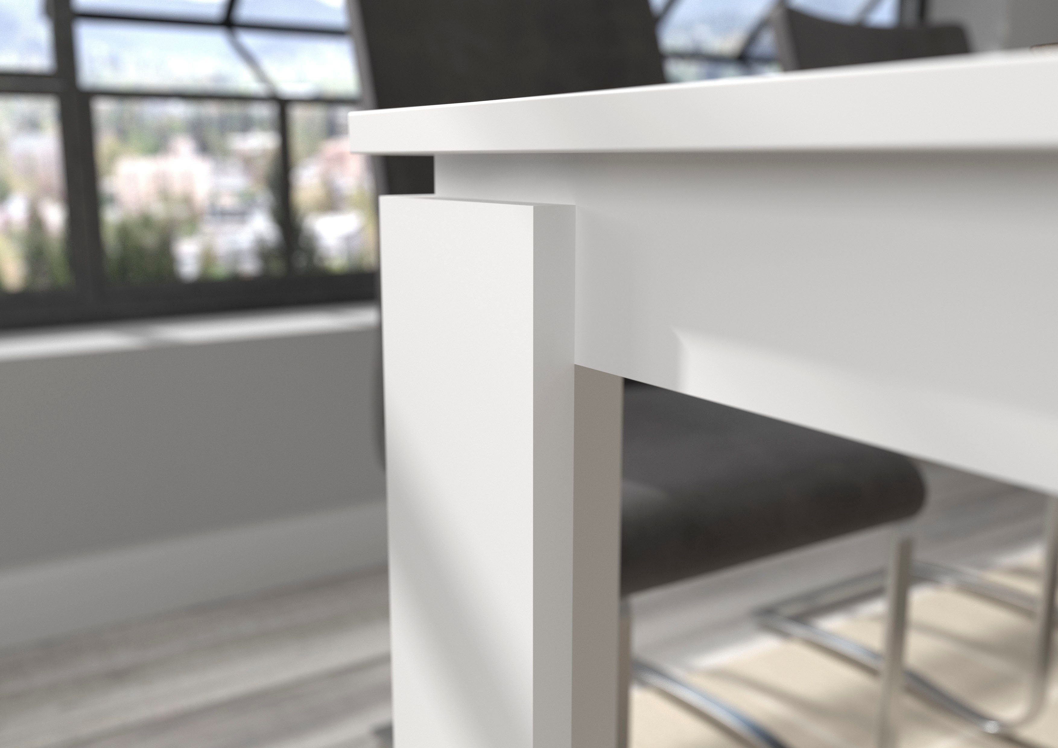 INOSIGN Eettafel Kalmar, rechthoekig, 160 cm uitschuifbaar naar 200 cm, inclusief Inlegplaat