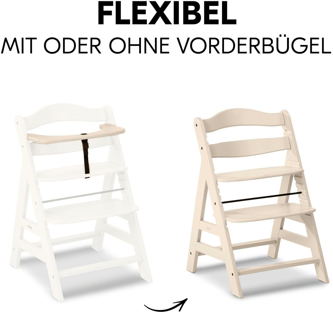 Hauck Kinderstoel Alpha+, Vanilla FSC®- beschermt bos - wereldwijd