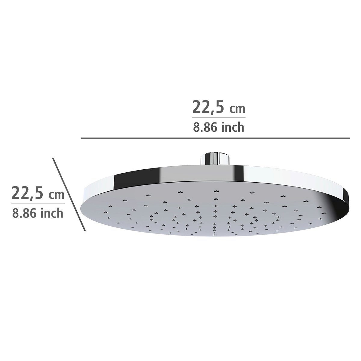WENKO Regendouchekop Watersaving systeem Regendouchekop Automatic Cleaning, diameter 22,5 cm