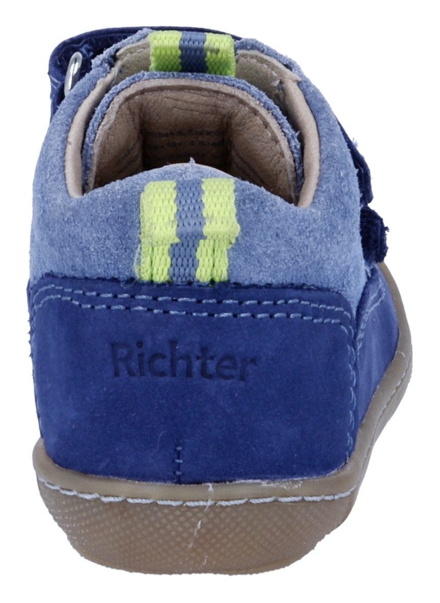 Richter Babyschoentjes Maxi WMS: gemiddeld Kinderschoen in coole materiaalmix, maat sjabloon om te downloaden