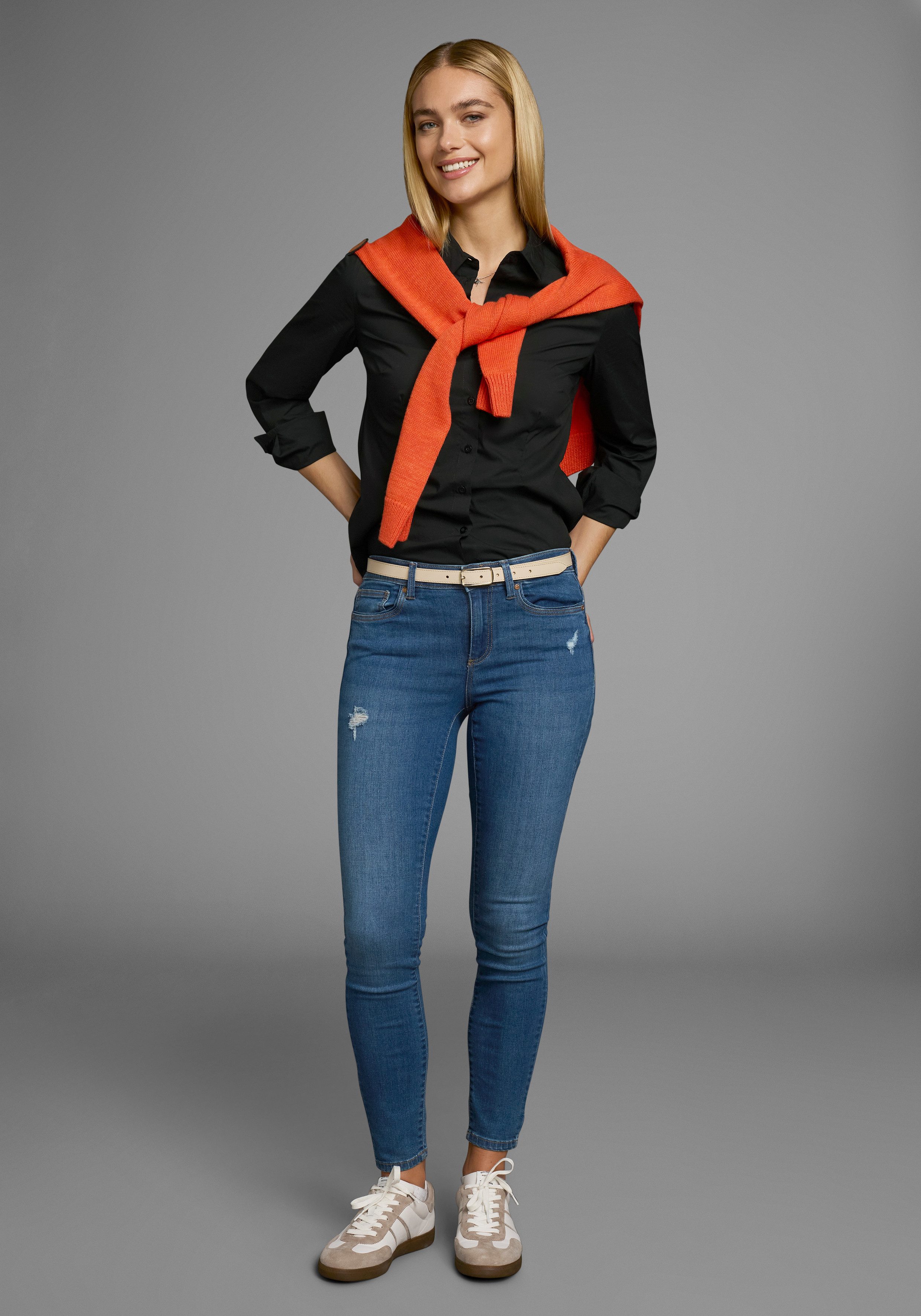 Flashlights Blouse met lange mouwen in overhemdstijl (Set van 2)