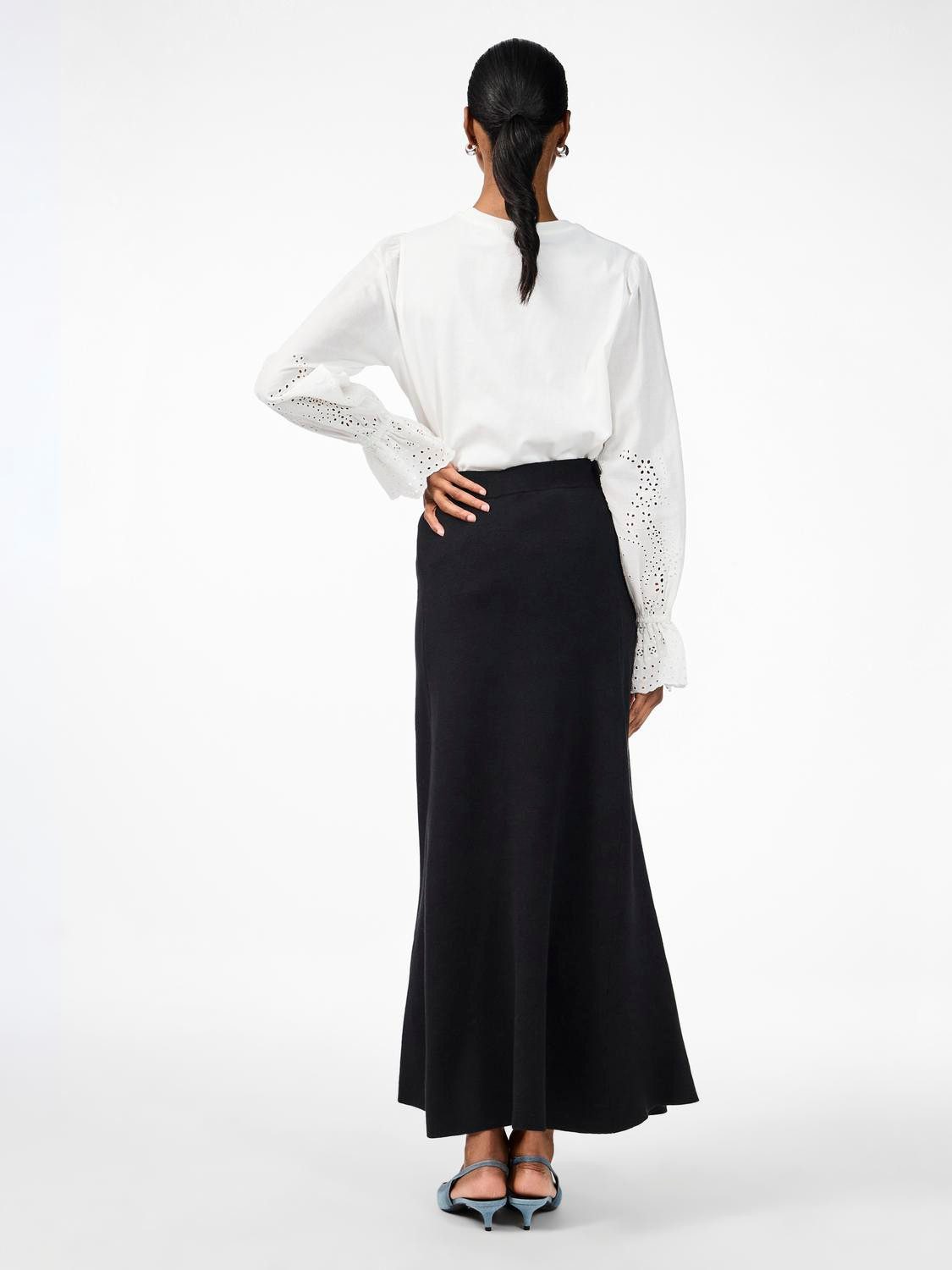 Y.A.S Gebreide rok YASFONNY HW ANKLE KNIT SKIRT S. NOOS