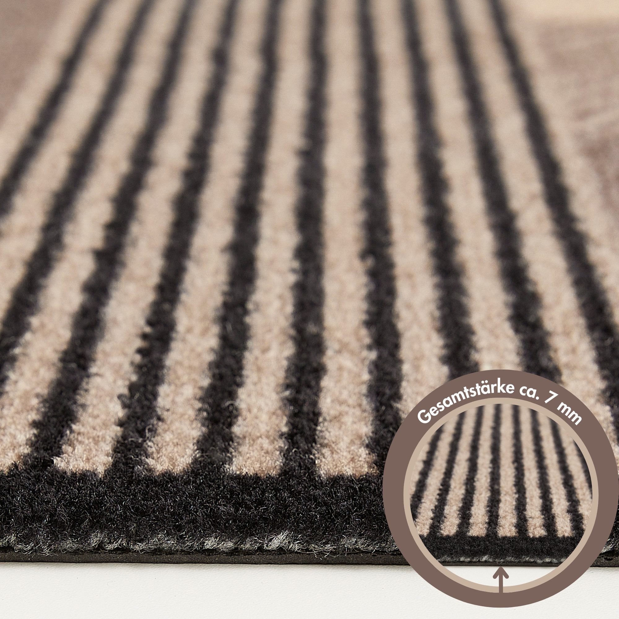 Barbara Becker Mat Sense, Made in Belgium Vuilafvangmat, modern ontwerp, wasbaar, ook als loper