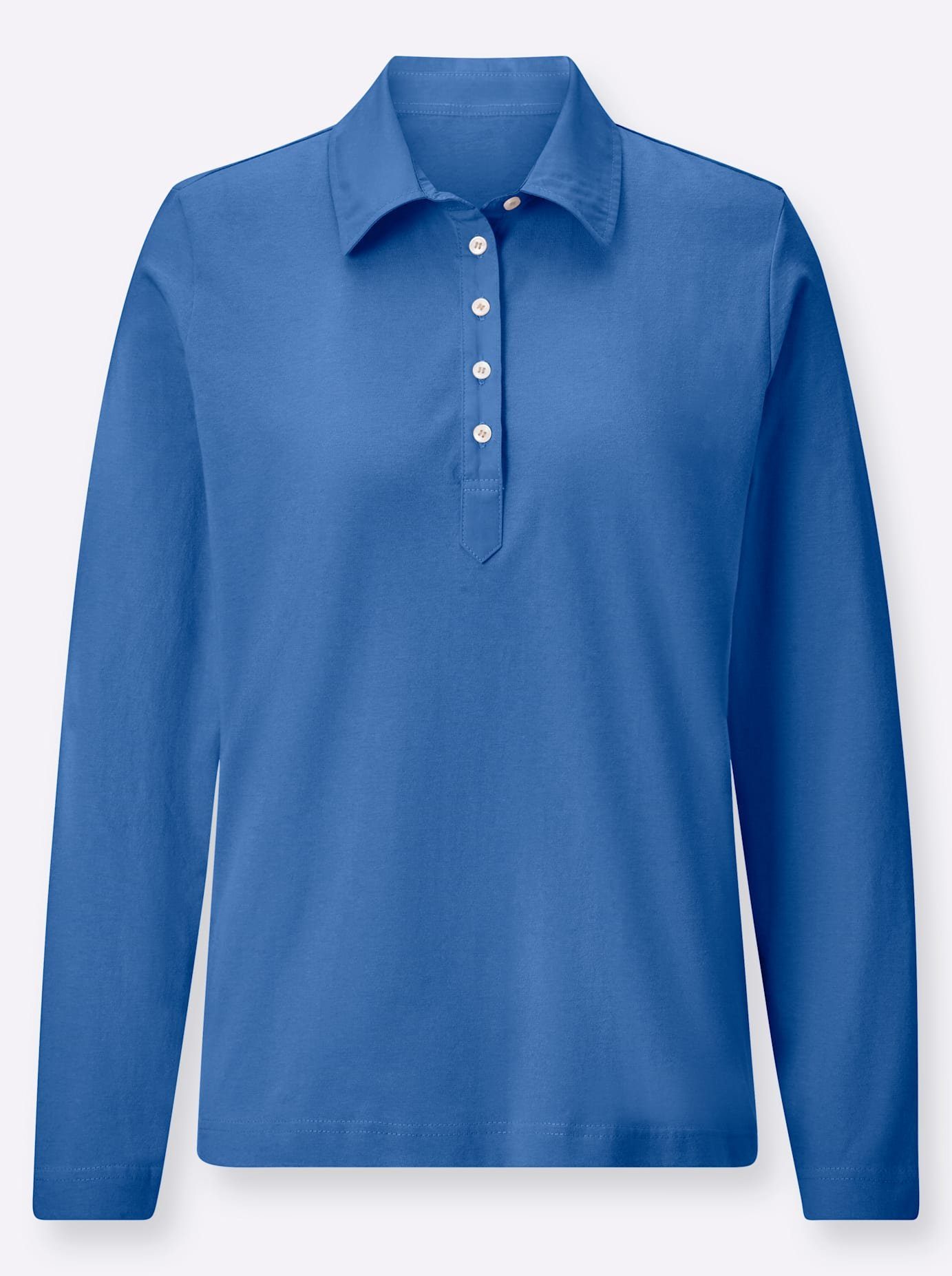 Casual Looks Poloshirt met lange mouwen Poloshirt (1-delig)