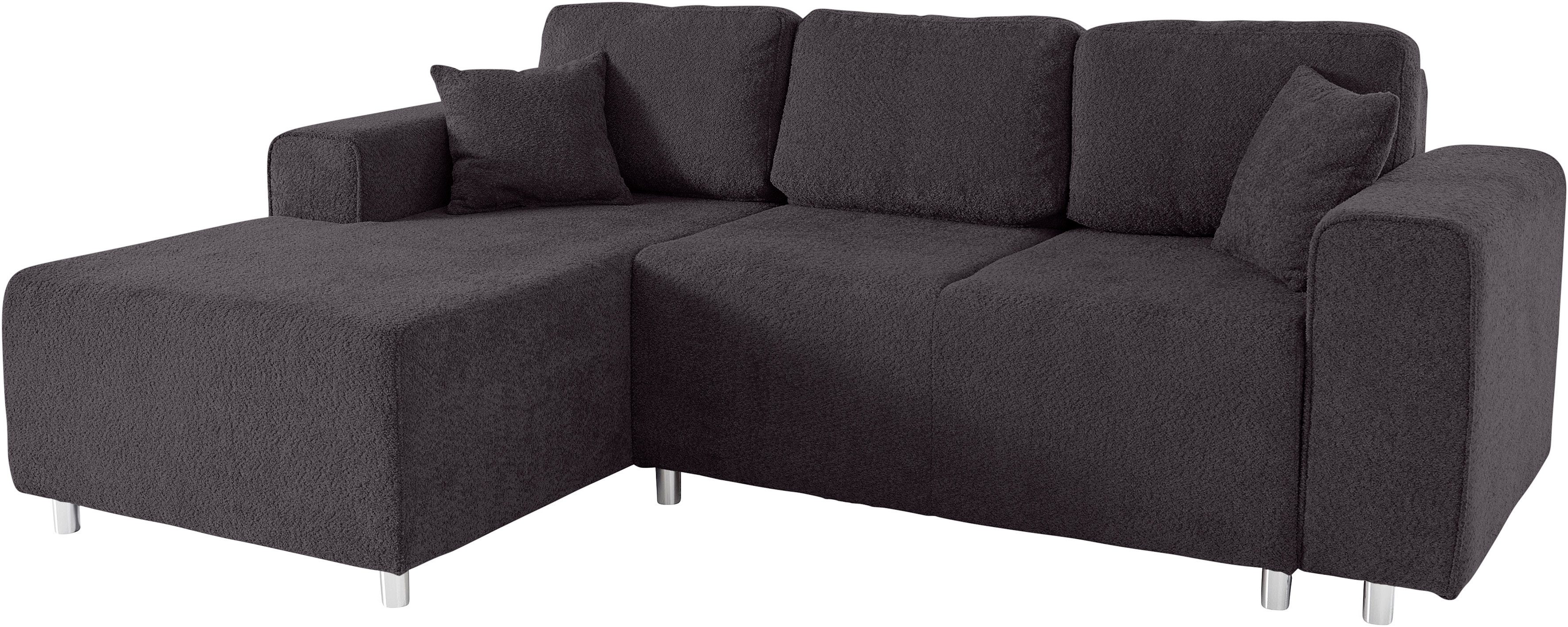 Guido Maria Kretschmer Home&Living Hoekbank Györ L-vorm, optioneel met bedfunctie en bedlade inclusief 2 sierkussens