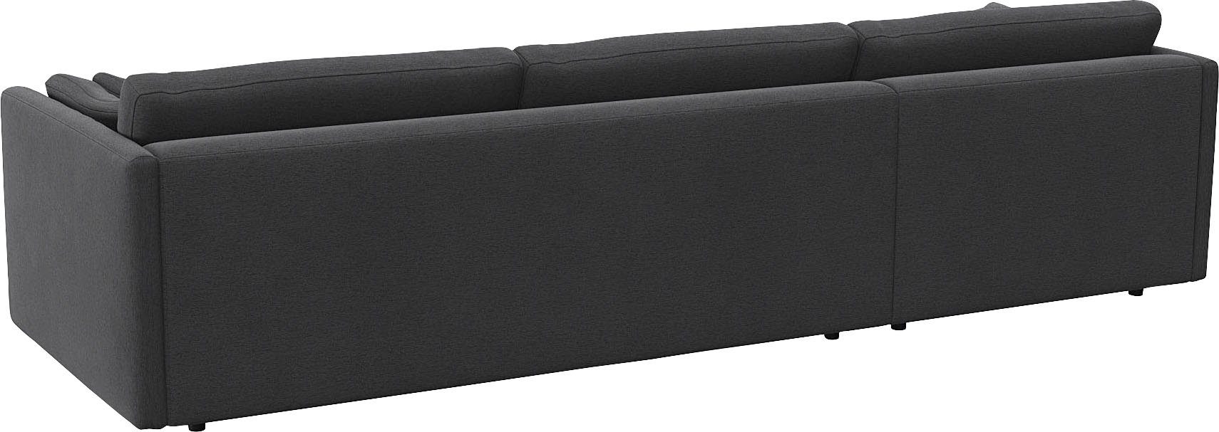 FLEXLUX Hoekbank Lovane Zacht en zeer comfortabel, grote zitdiepte op koudschuim, inclusief sierkussen