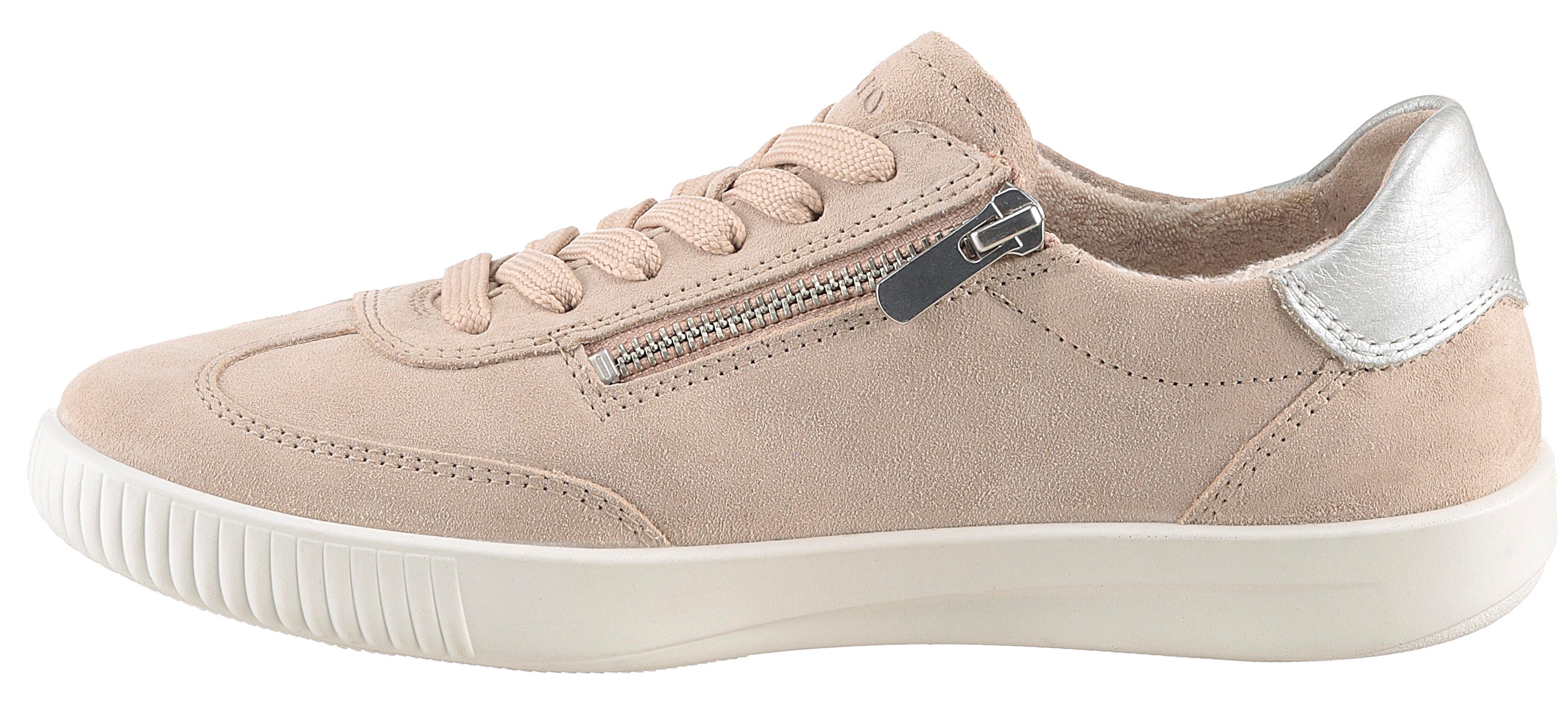 Legero Sneakers Silence , retro sneaker, veterschoen met extra binnenrits