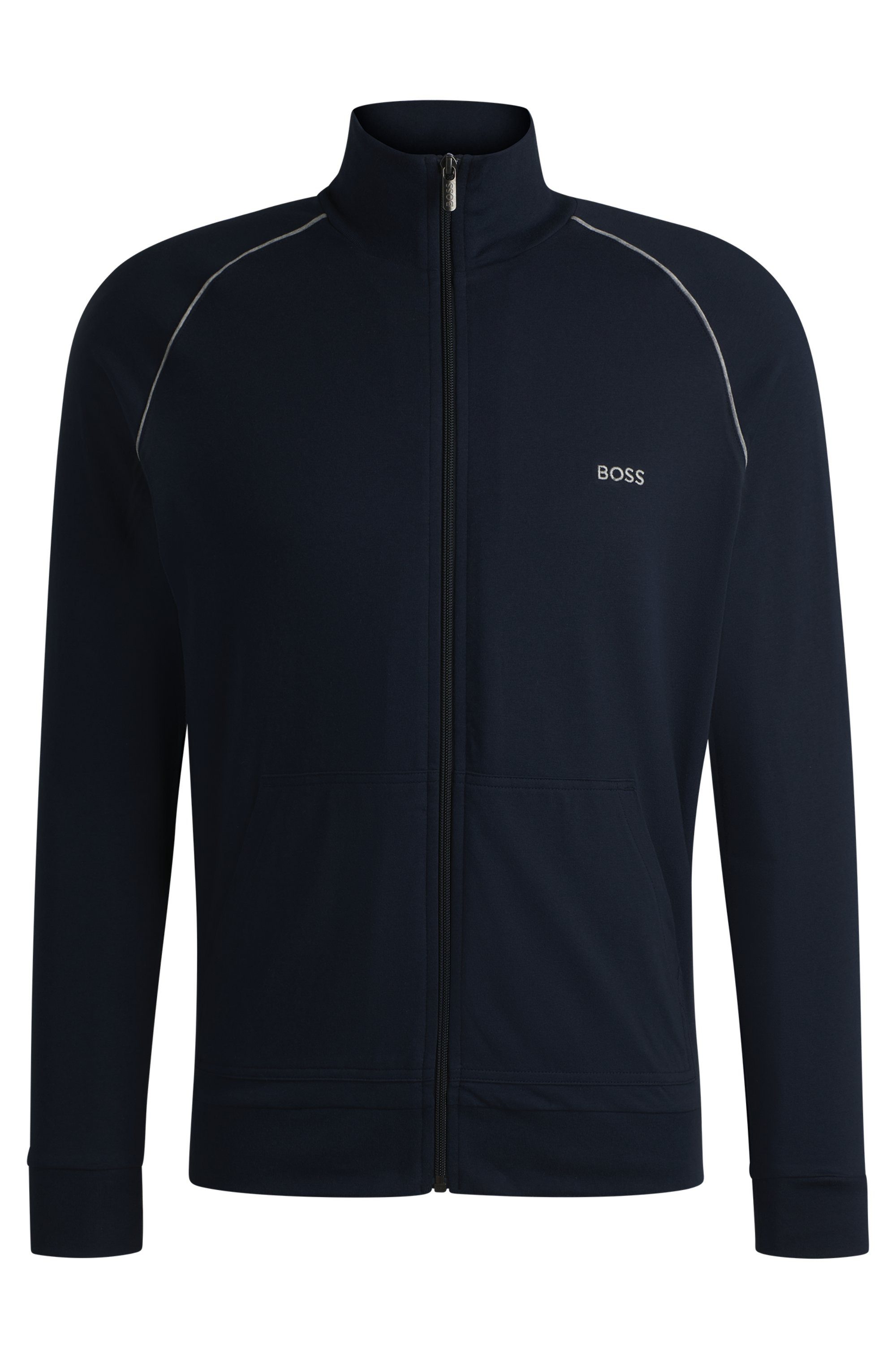 BOSS Sweatvest Mix&Match Jacket Z met contrastnaad op de mouw