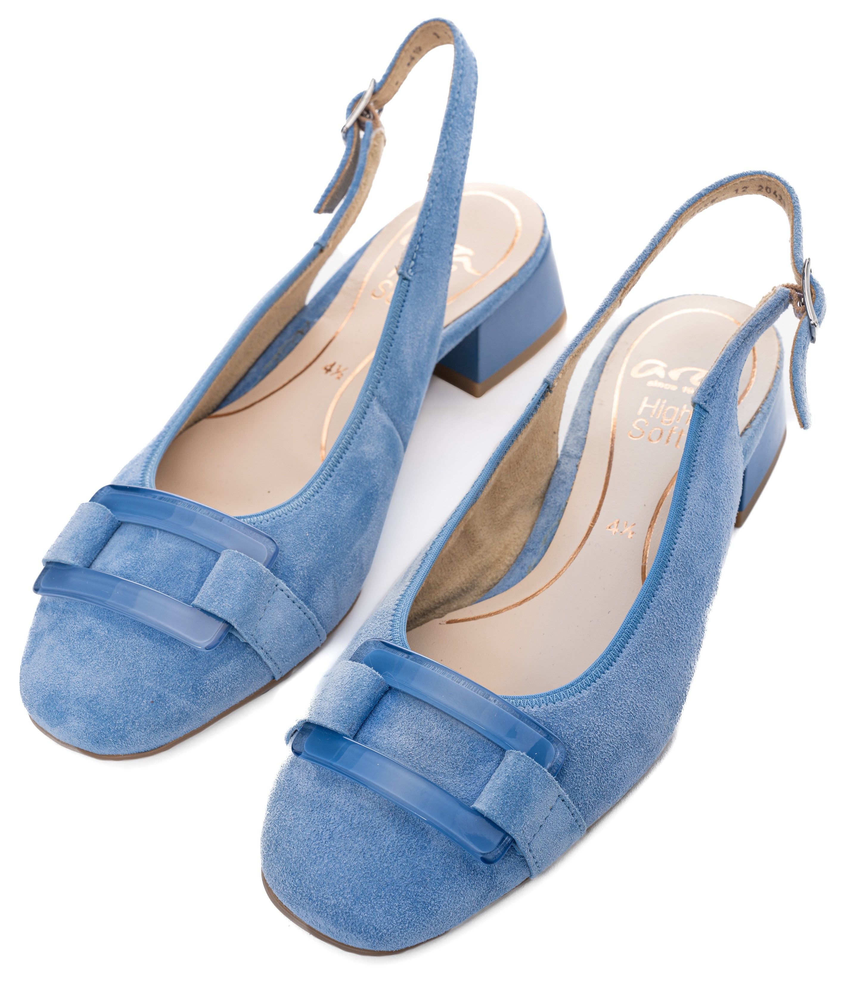 Ara Slingback pumps Graz , sling pumps, feestdag schoen met blokhak, h-breedte