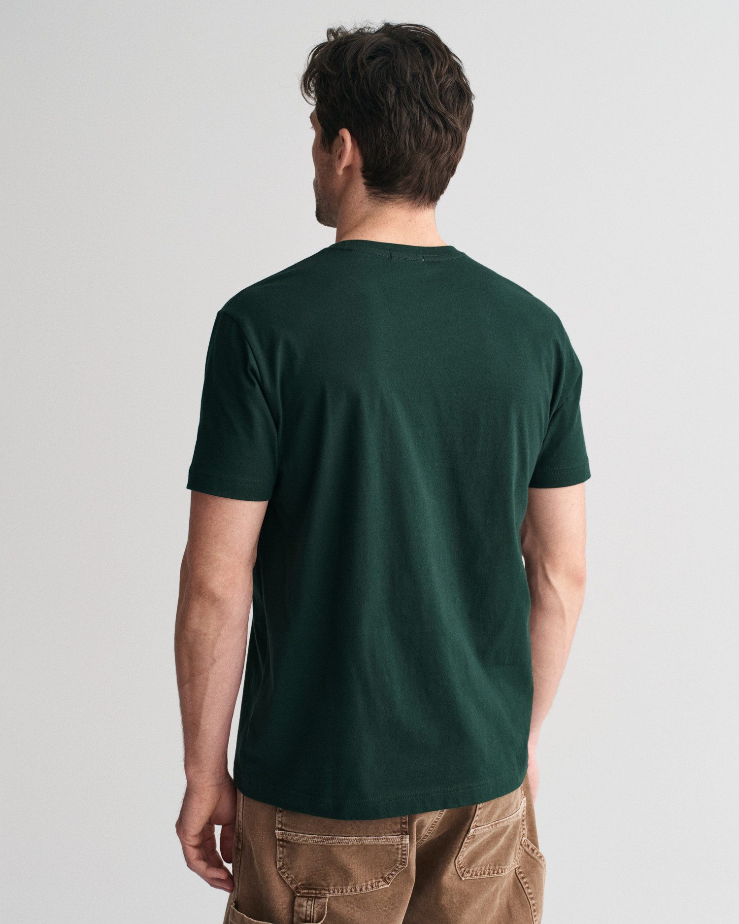 Gant T-shirt REG SHIELD SS T-SHIRT met logoborduursel op borsthoogte