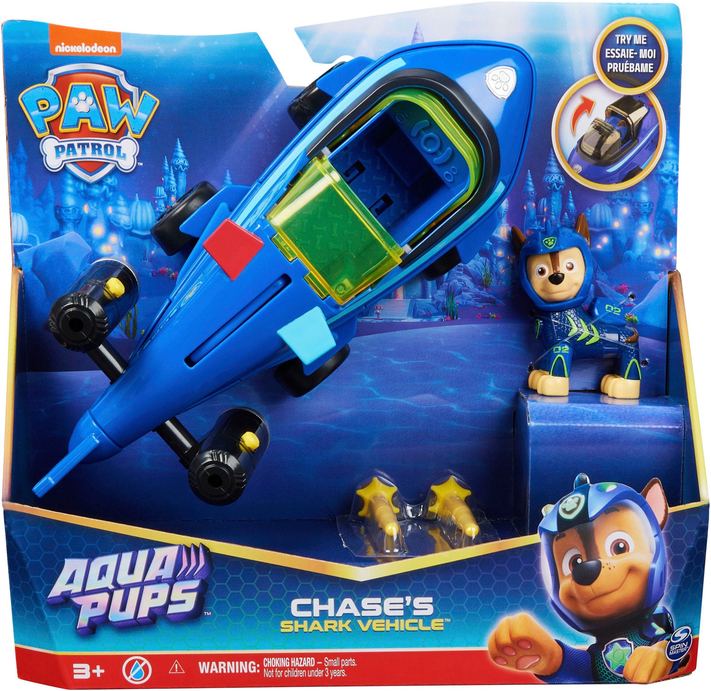 Spin Master Speelgoedauto Paw Patrol - Aqua Pups - Basic Themed Vehicles Solid Chase