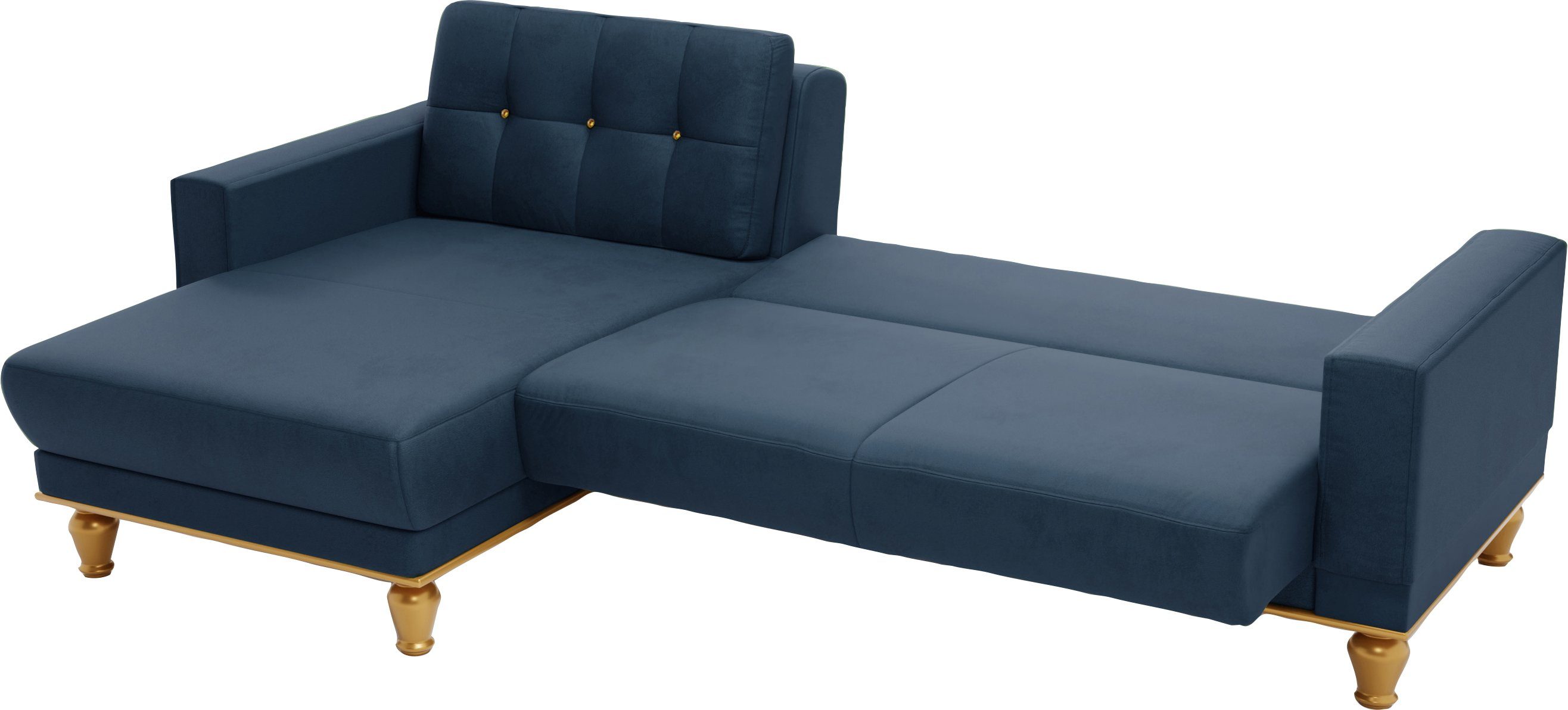 sit&more Hoekbank Orient 5 L-vorm met strassteentjes, naar keuze met slaapfunctie en bedkist