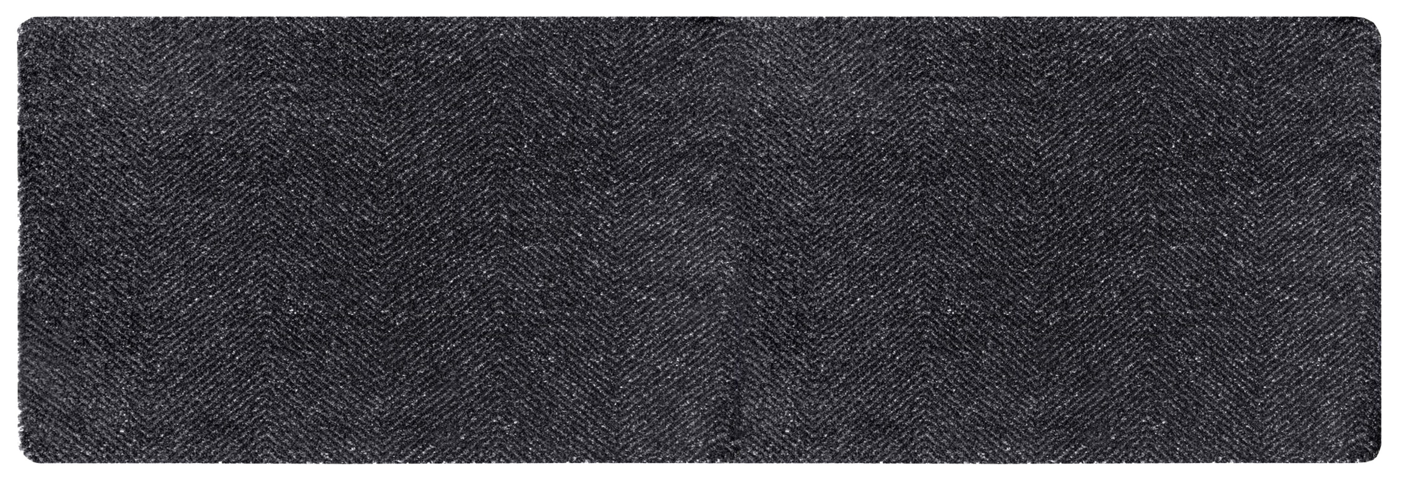 HANSE Home Mat Clean & Go, deurmat Wasbaar, inloopmat, outdoor, binnenshuis, antislip, weerbestendig deurmatten maat 50 cm x 150 cm x 7 mm zwart