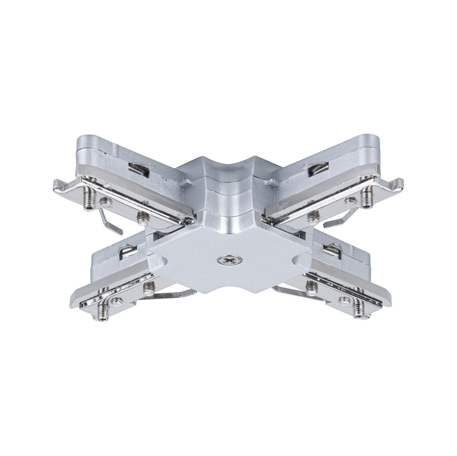 Paulmann Railsysteem-connectoren URail Verbinder X-Stuk 104x104mm max. 1.000W (1-delig) wonen zilver(kleur)