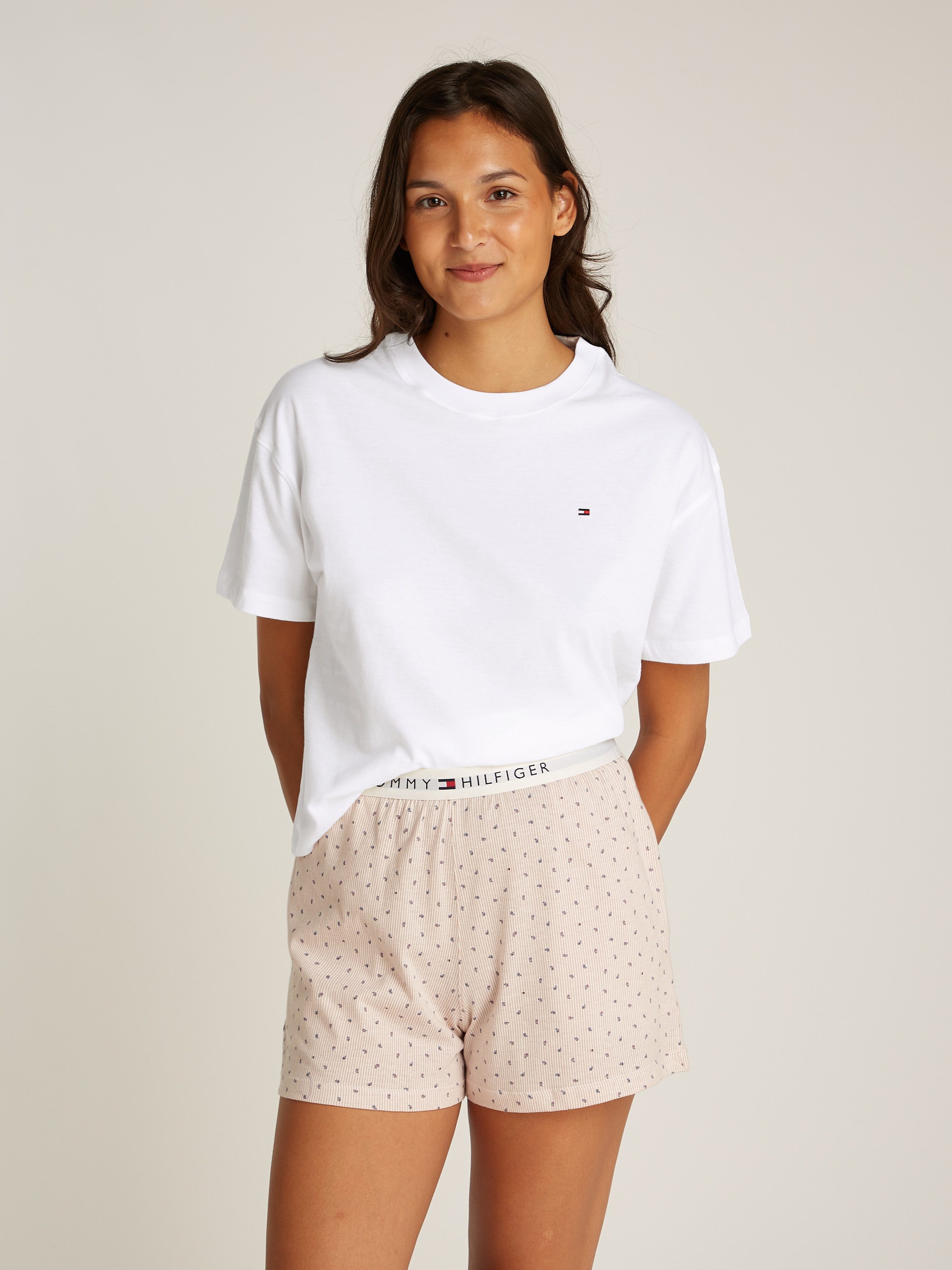 Tommy Hilfiger Underwear Pyjama SS PRT PJ SHORT SET (set, 2-delig, 2-delig)