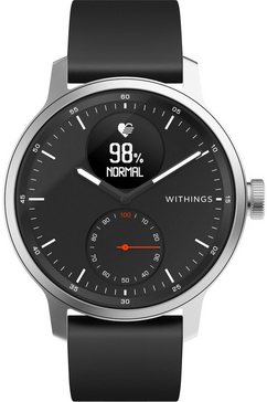 withings smartwatch scanwatch, 42 mm zwart