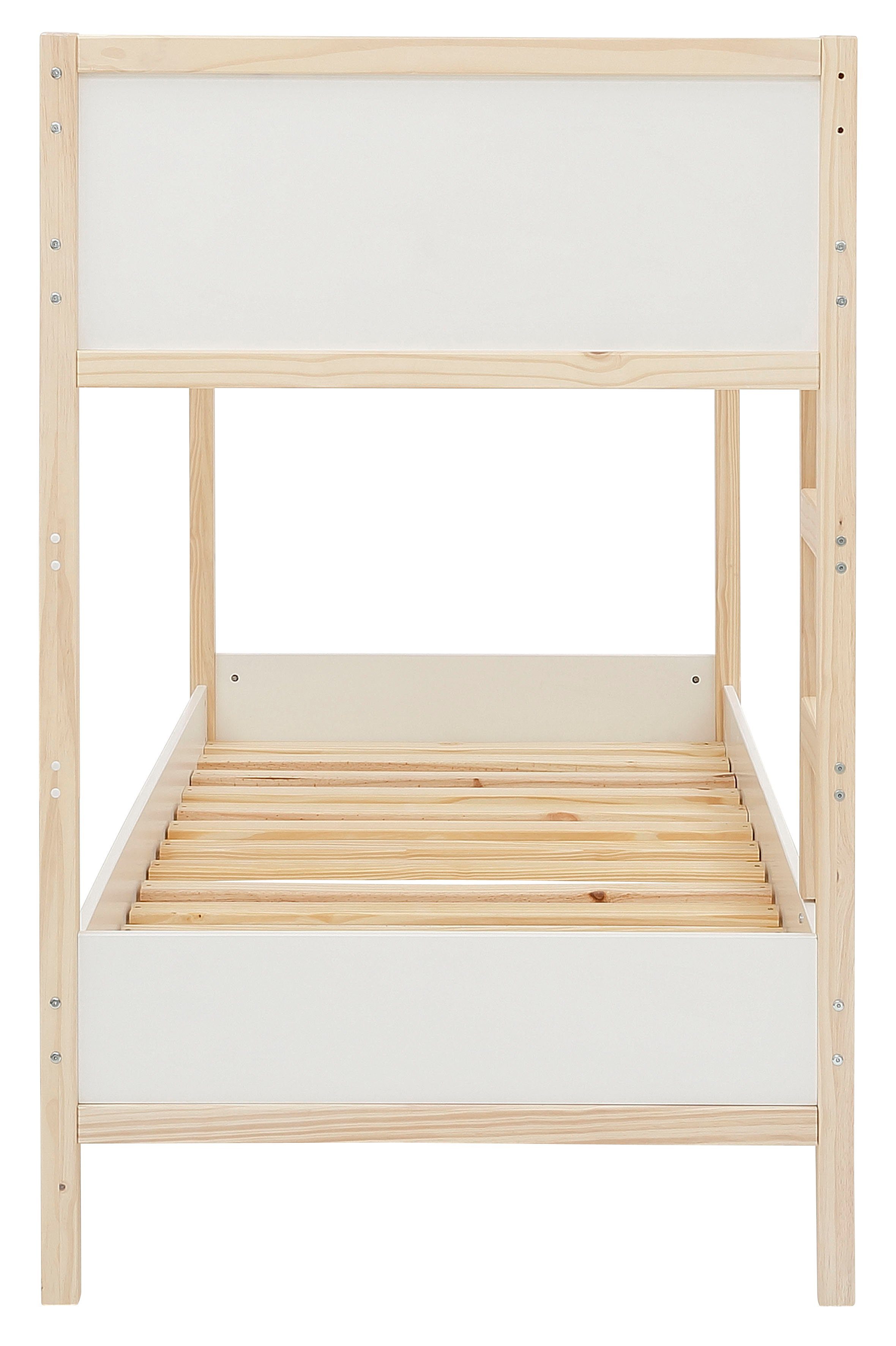 Lüttenhütt Stapelbed Janne Grenenhout, stapelbed, inclusief houten ladder, ligoppervlak 90x200 cm