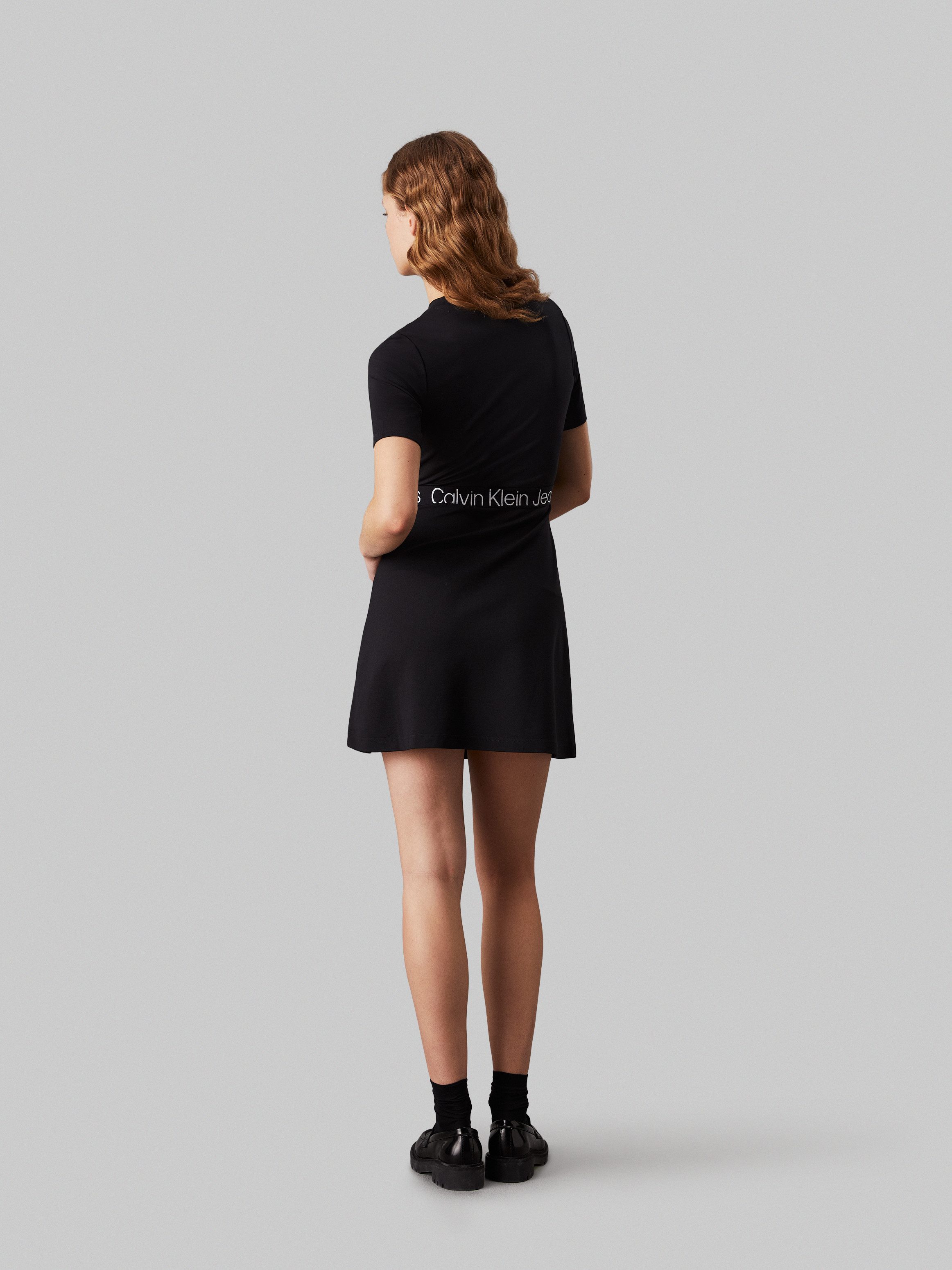 Calvin Klein Skaterjurk TAPE MILANO SHORT SLEEVE DRESS